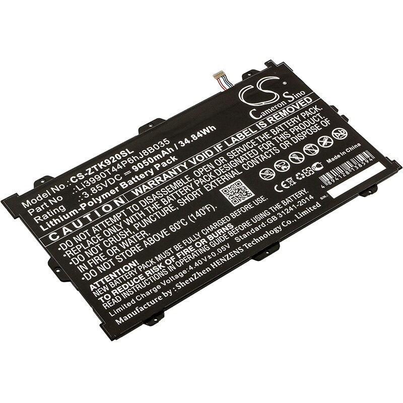 Batteri til tablet til ZTE Primetime, Primetime LTE-A, K92