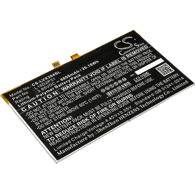 Batteri til tablet til Lenovo Tab 4 10, Tab 4 10.1, TB-X304F og andre.