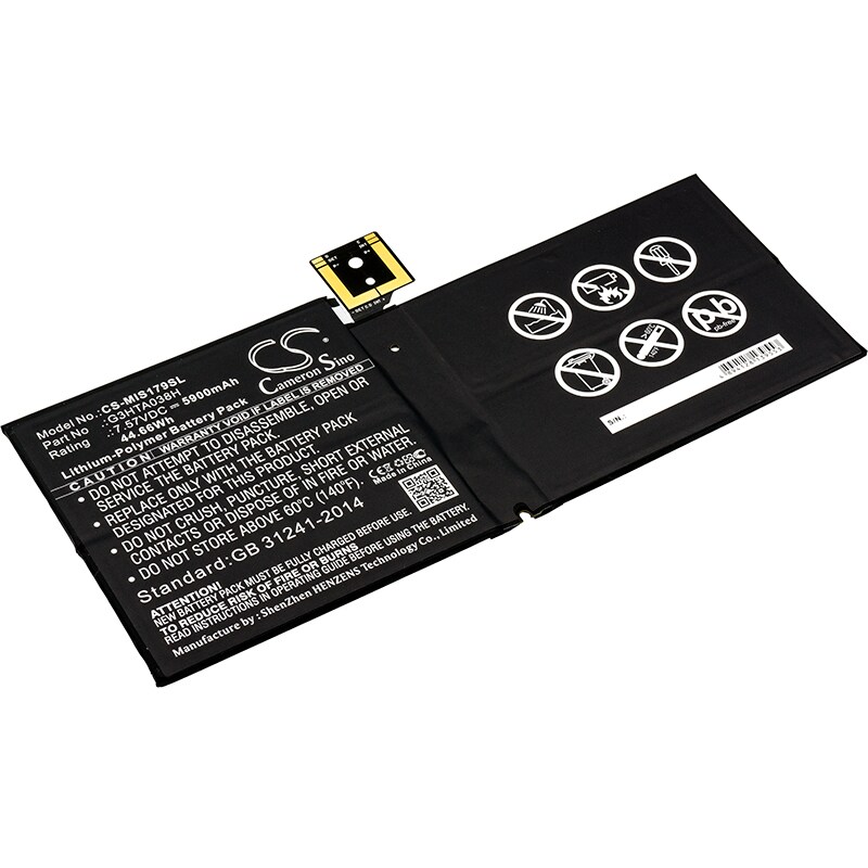 Batteri til tablet til Microsoft Surface Pro 5, Surface Pro 5 1796
