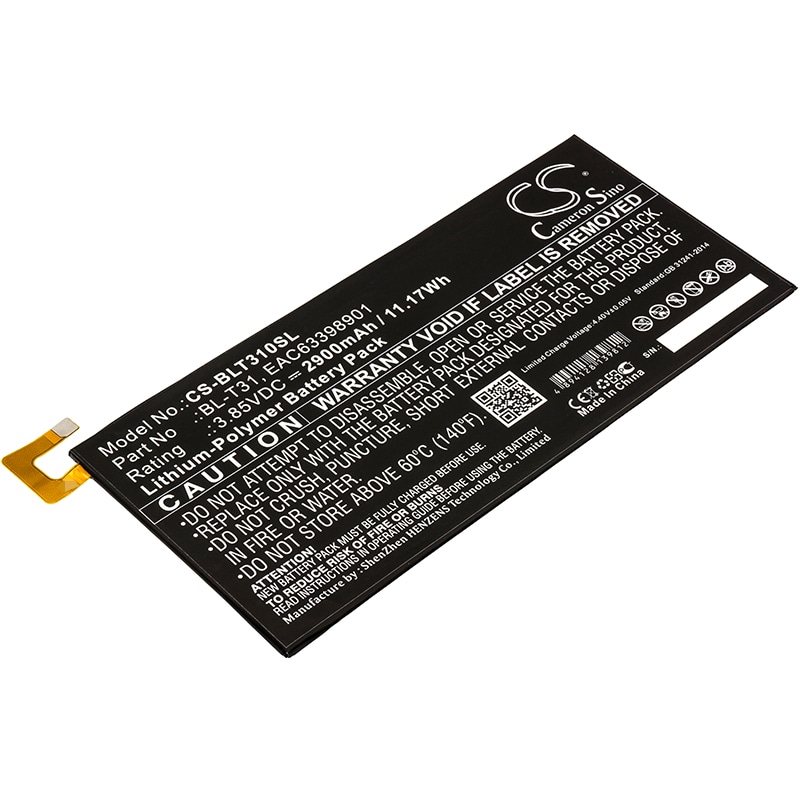 Batteri til tablet til LG G Pad F2 8.0, G Pad F2 8.0 LTE, LK460
