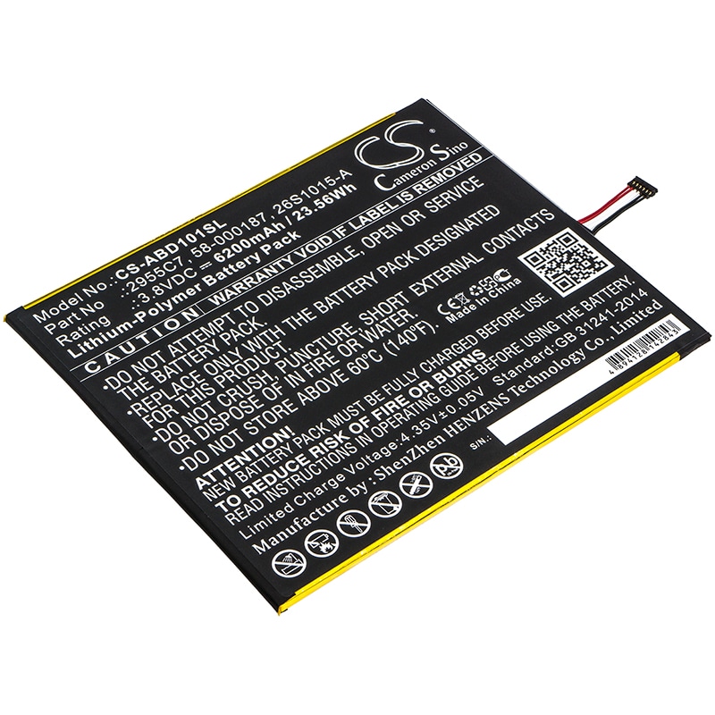 Batteri til tablet til Amazon Kindle Fire HD 10.1, Kindle Fire HD 10.1 7th, SL056ZE
