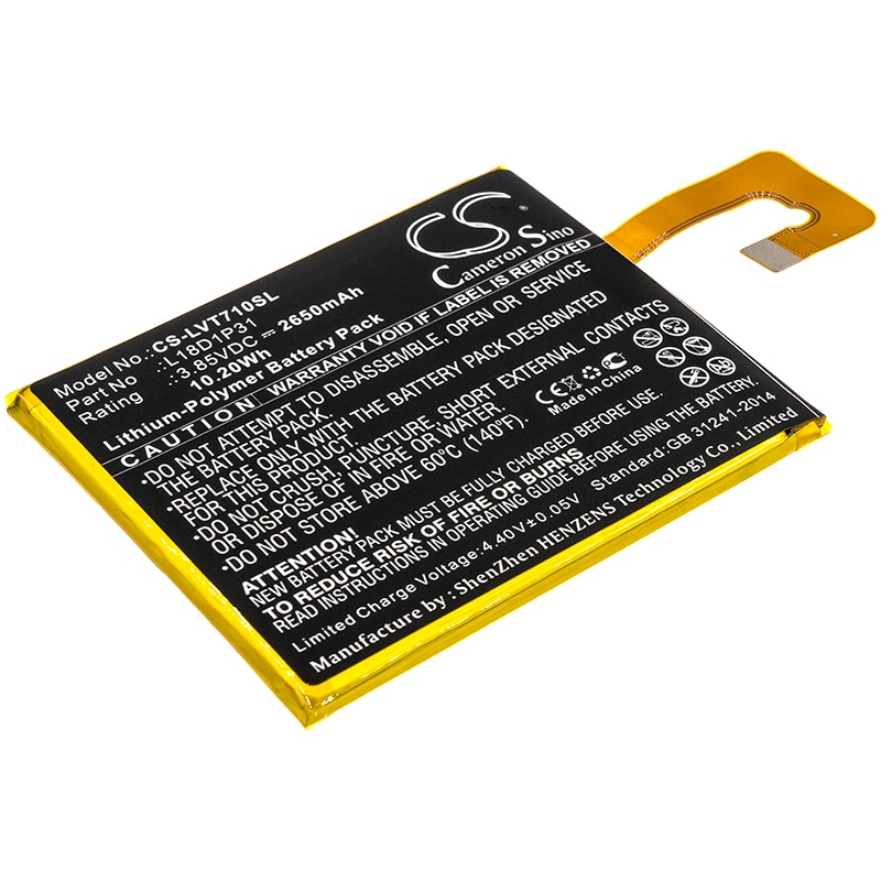 Batteri til tablet til Lenovo TAB E7, TB-7104F