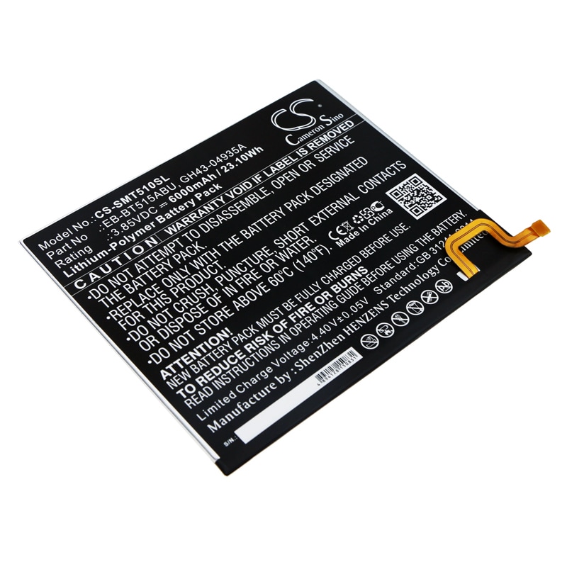 Batteri til tablet til Samsung SM-T510, SM-T515, Galaxy Tab A 2019 og andre.