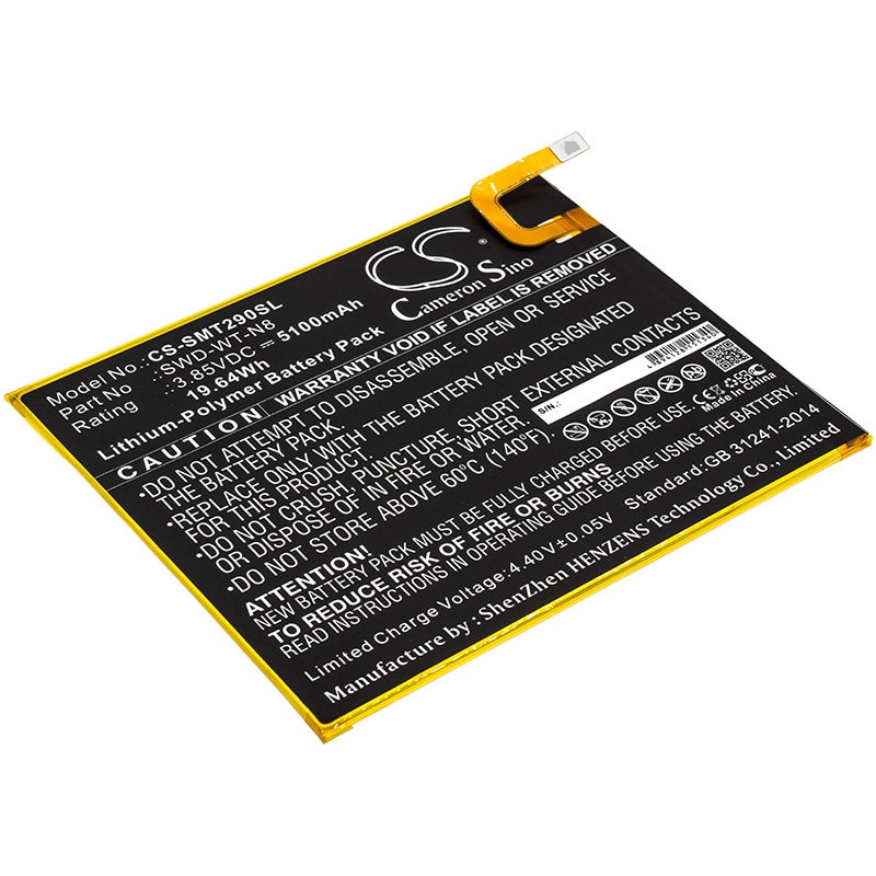Batteri til tablet til Samsung Galaxy Tab A 8.0 2019, SM-T290, SM-T295 og andre.