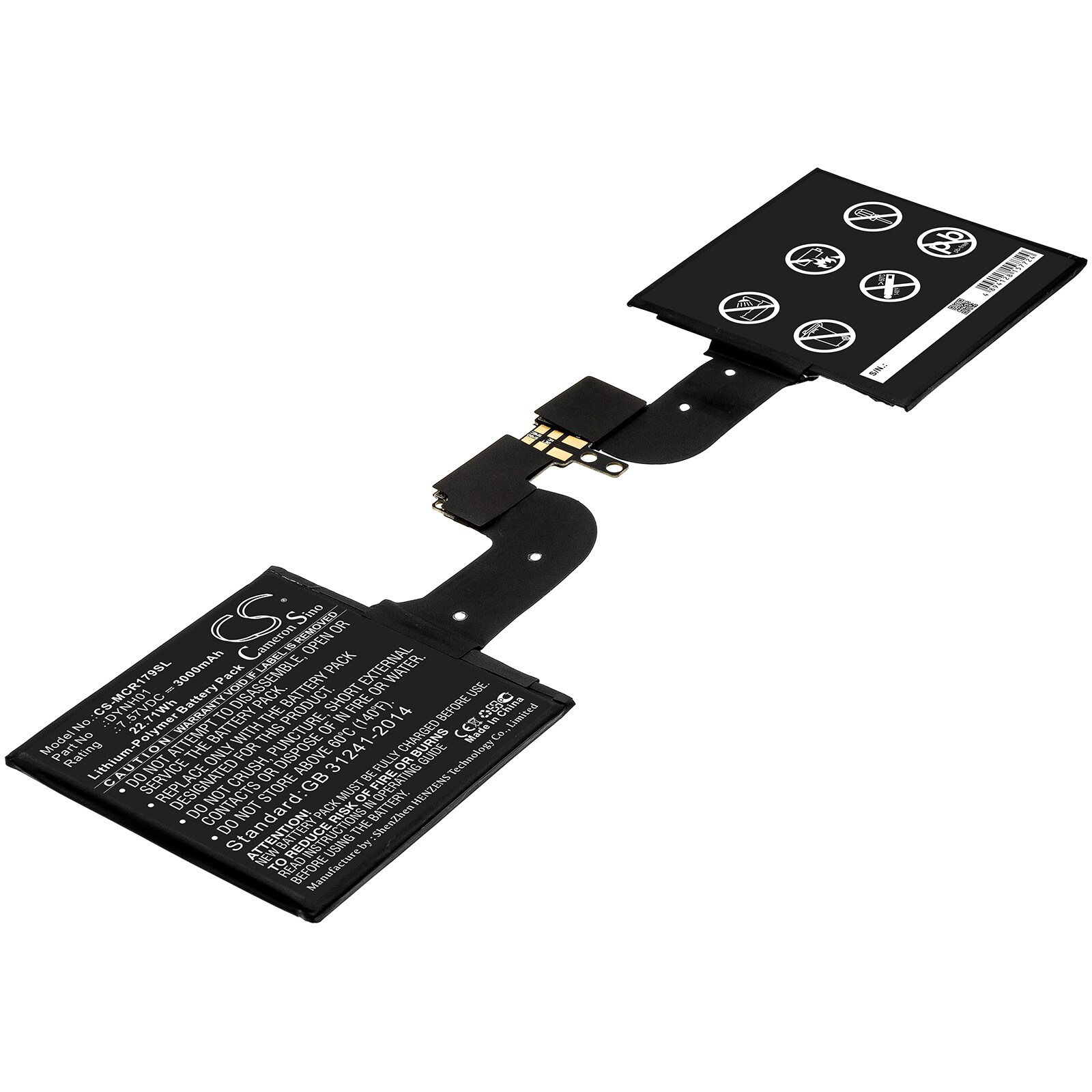 Batteri til tablet til Microsoft Surface Book 2 1793 15, Surface Book 2 1793