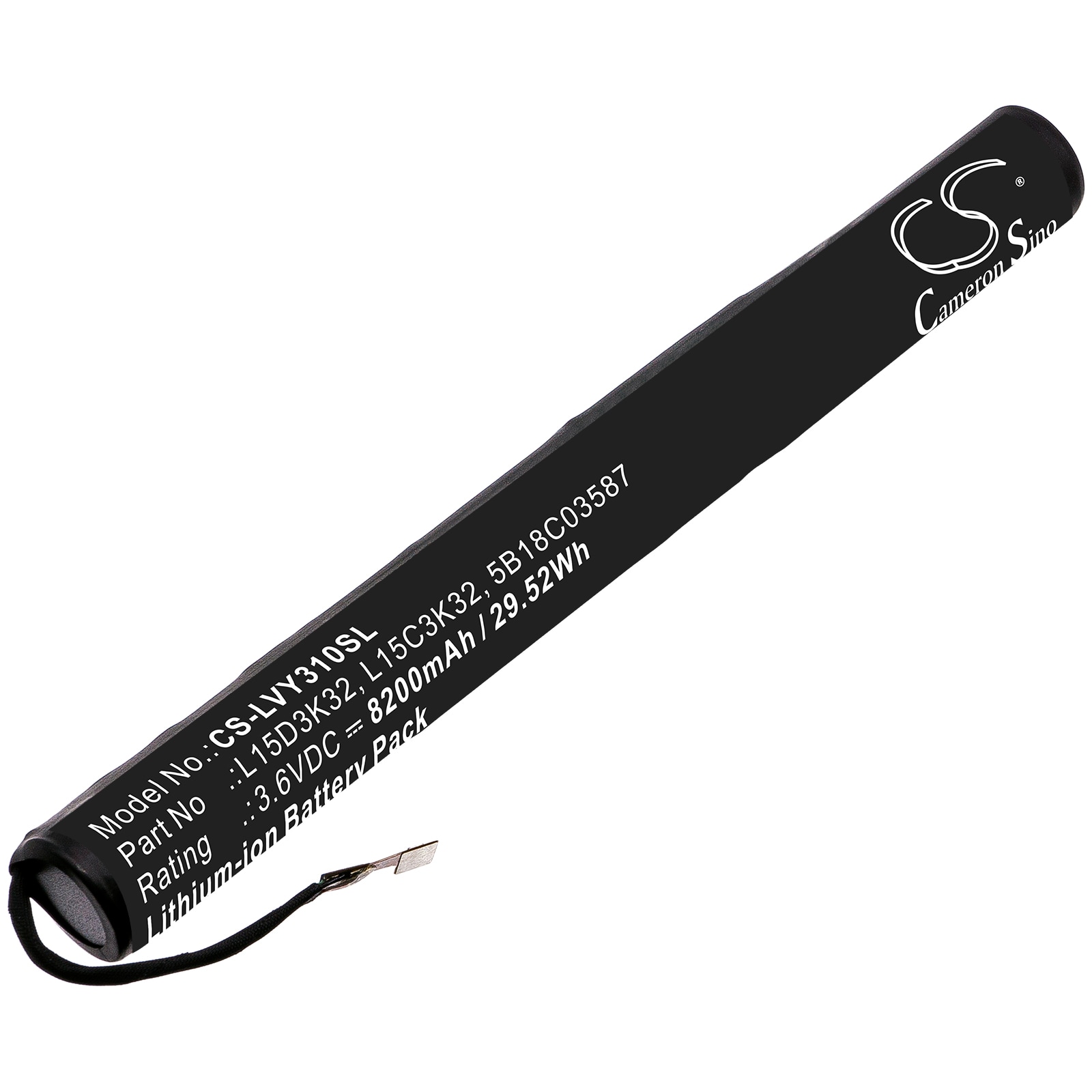 Batteri til tablet til Lenovo Yoga Tab 3 10, YT3-X50, YT3-X50F og andre.