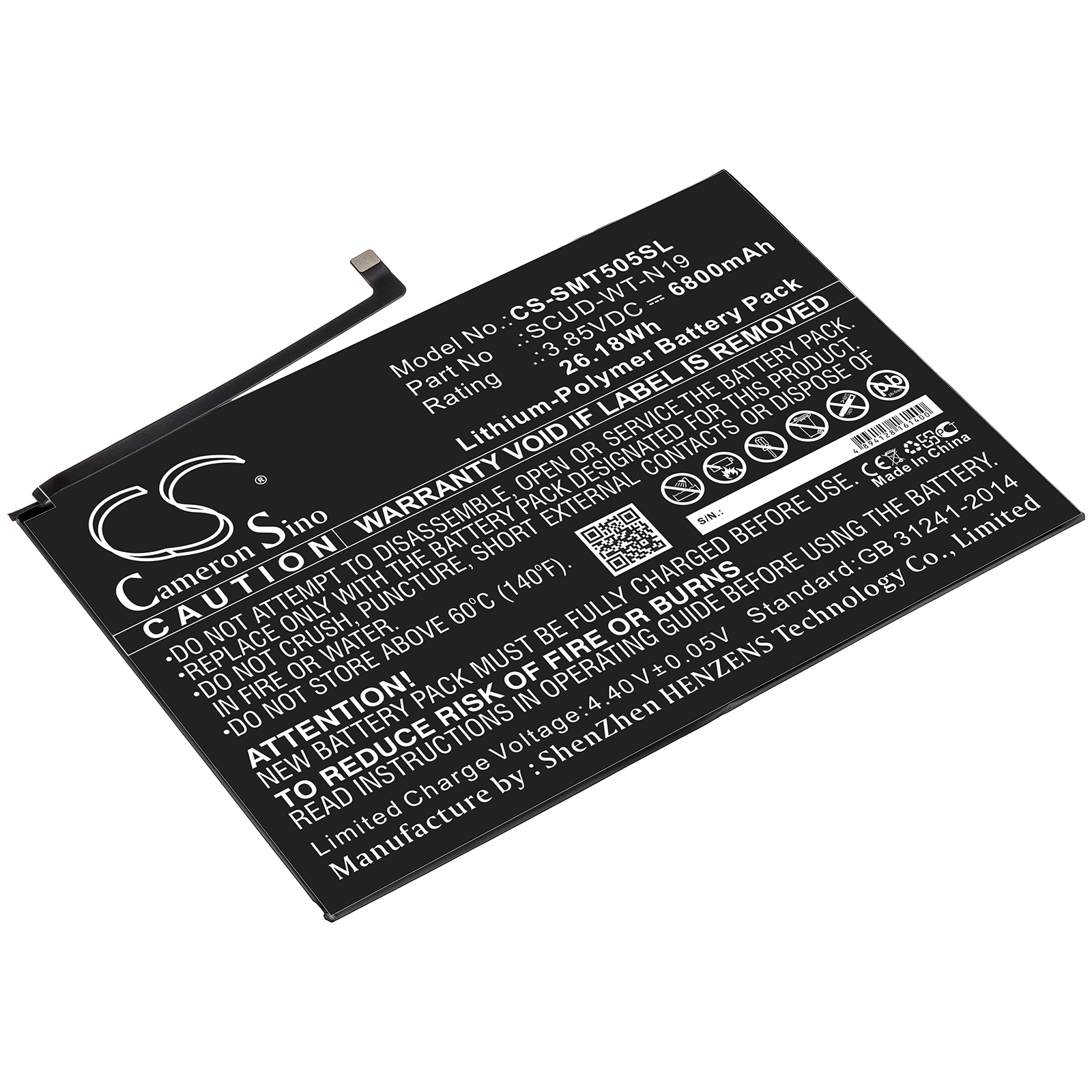 Batteri til tablet til Samsung Galaxy Tab A7 10.4 2020, SM-T500, SM-T505