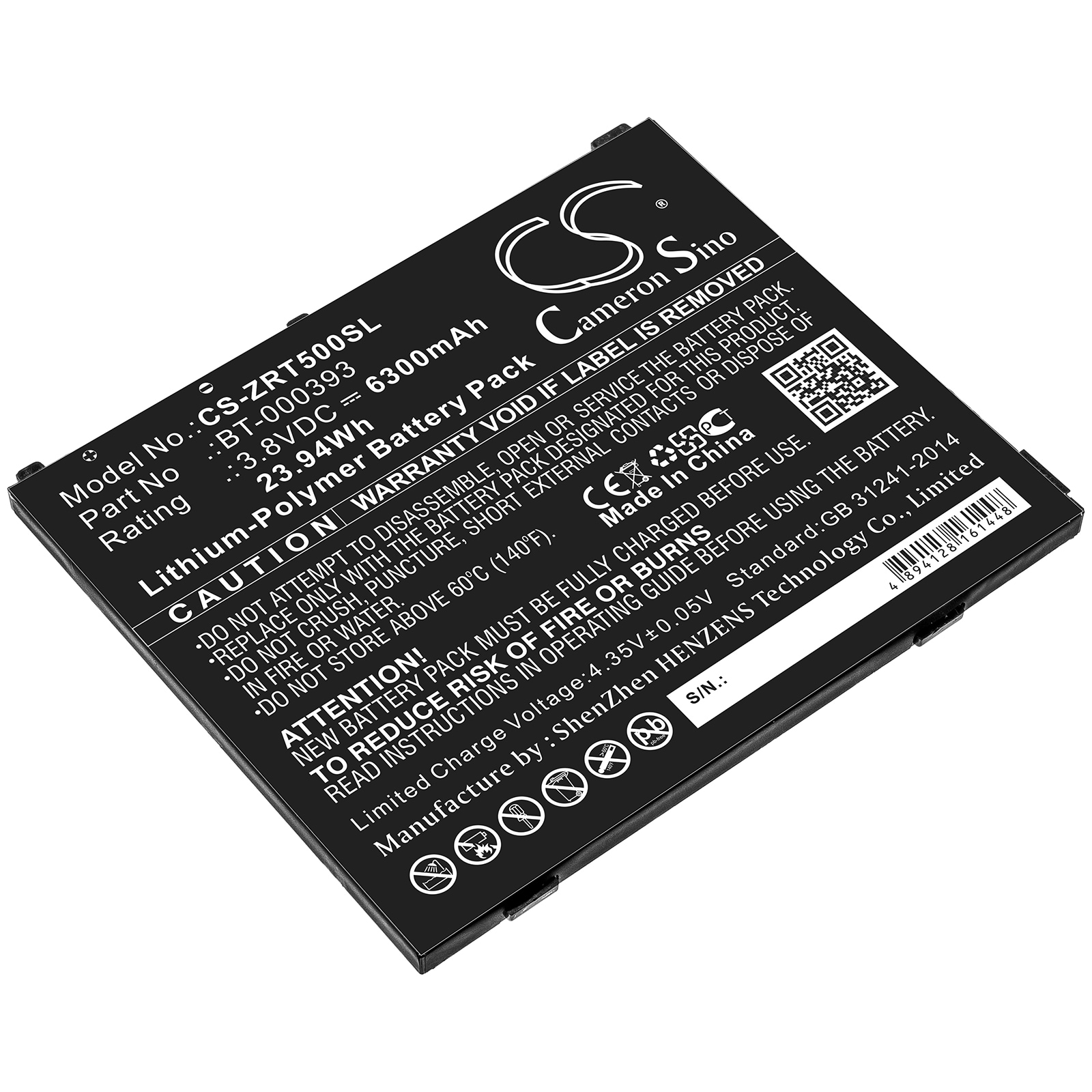Batteri til tablet til Zebra ET50, ET55, ET51CE osv.