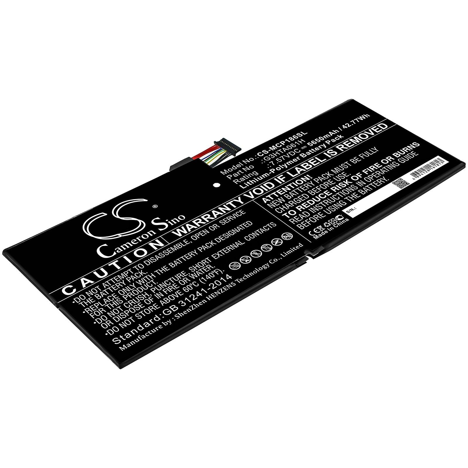 Batteri til tablet til Microsoft Surface Pro 7, Surface Pro 7 1866
