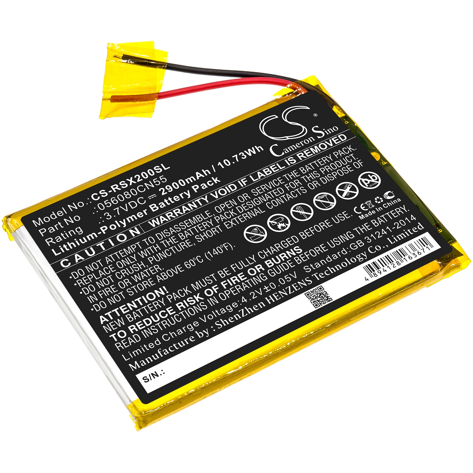 Batteri til tablet til Oregon Scientific Meep, Meep X2, OP0118-13