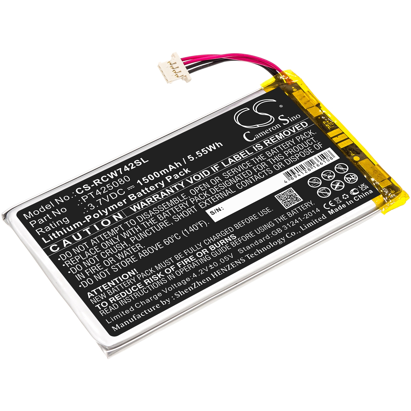 Batteri til tablet til RCA Voyager II 7", T6873w42, RCT6773W22 og andre.