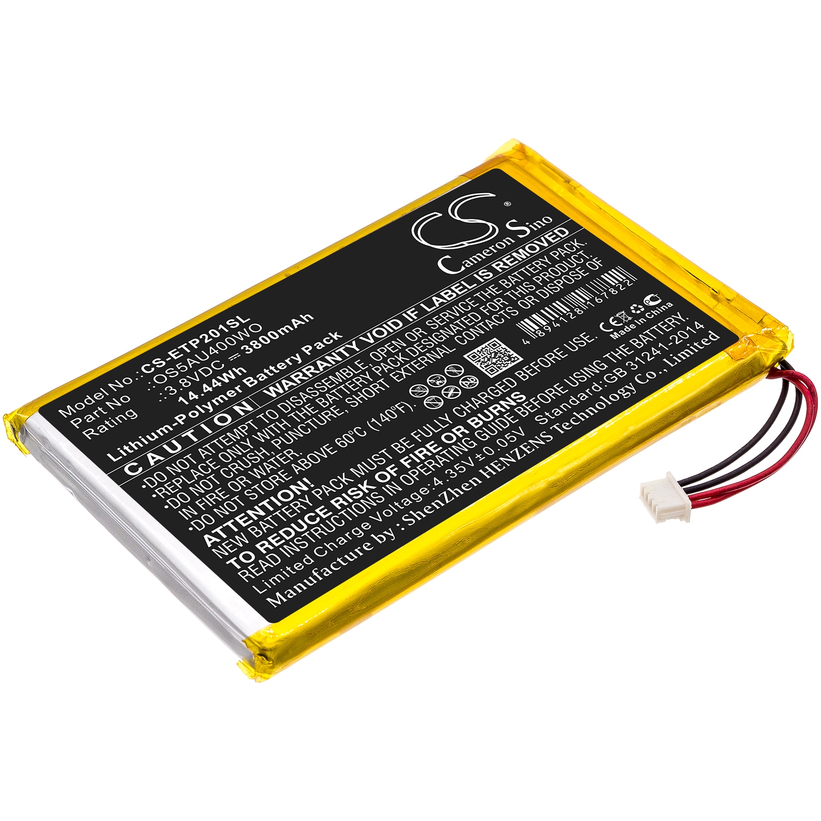 Batteri til tablet til Enspert ESP E201U, Identity 7