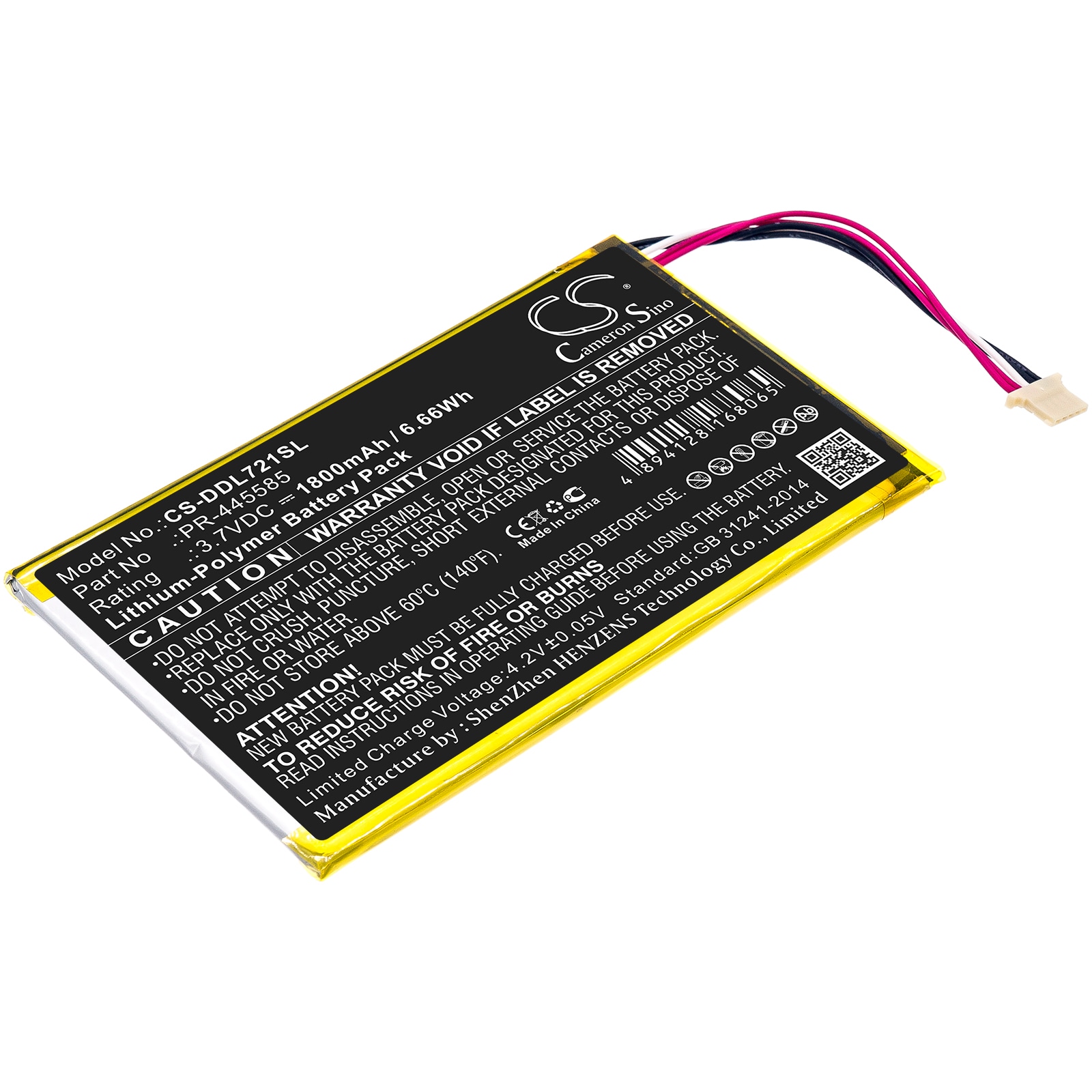 Batteri til tablet til DigiLand DL7006, KB 7"
