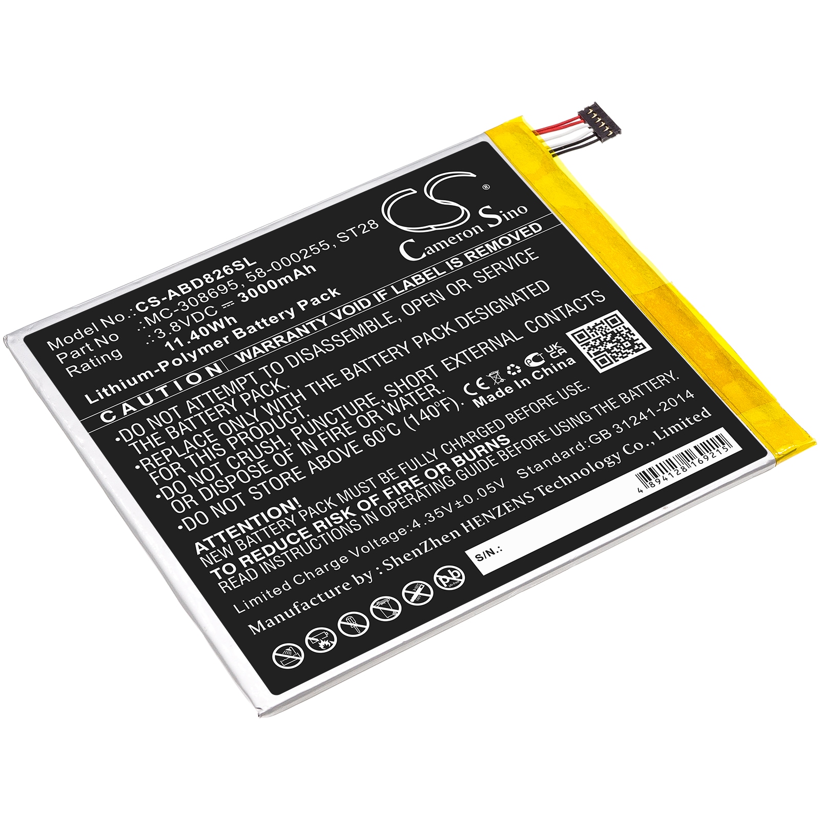 Batteri til tablet til Amazon Kindle Fire M8S26G, Kindle Fire 2019 9. generation