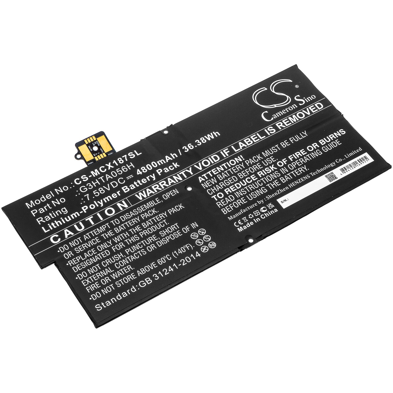 Batteri til tablet til Microsoft Surface Pro X 1876