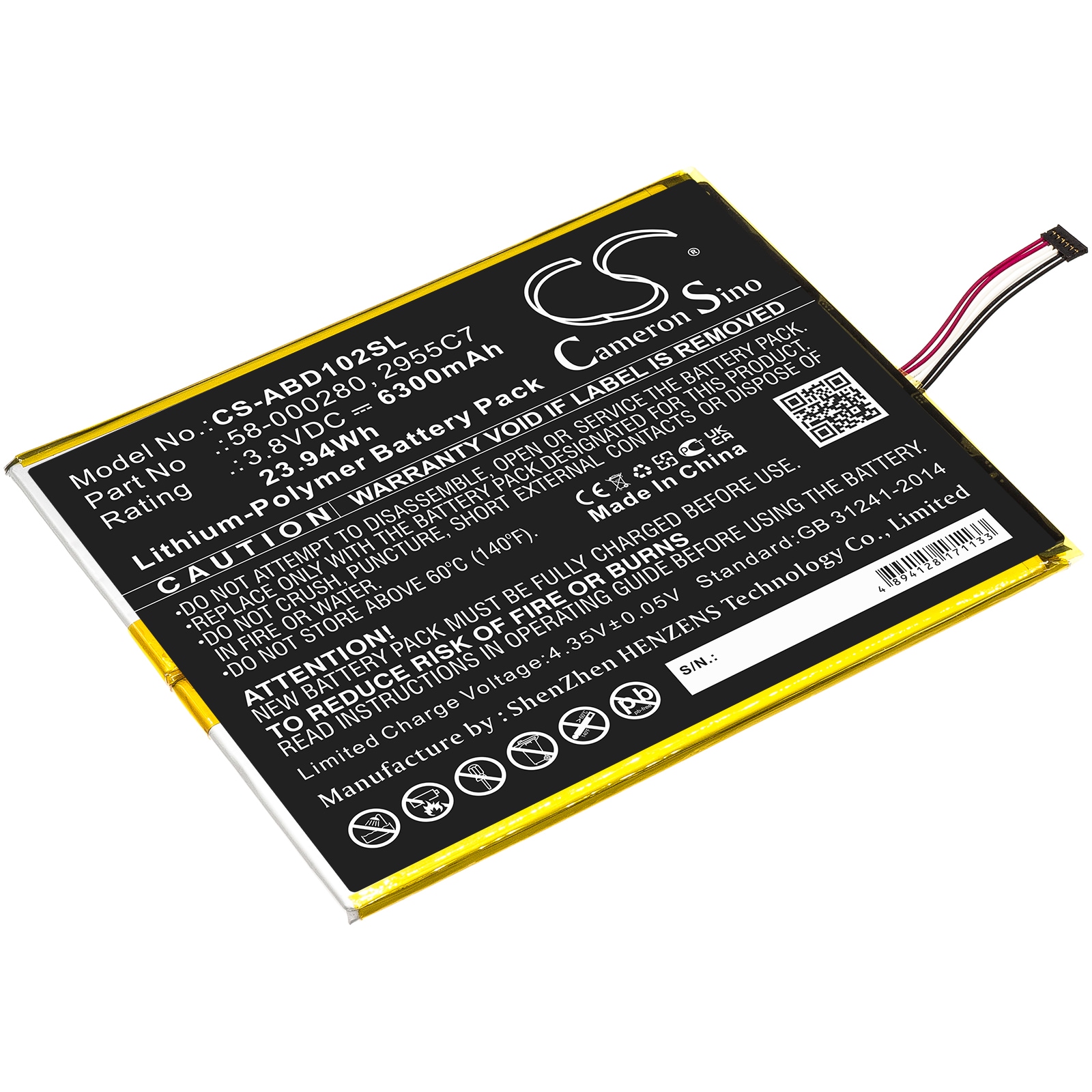Batteri til tablet til Amazon Kindle Fire HD 10.1 9th, M2V3R5
