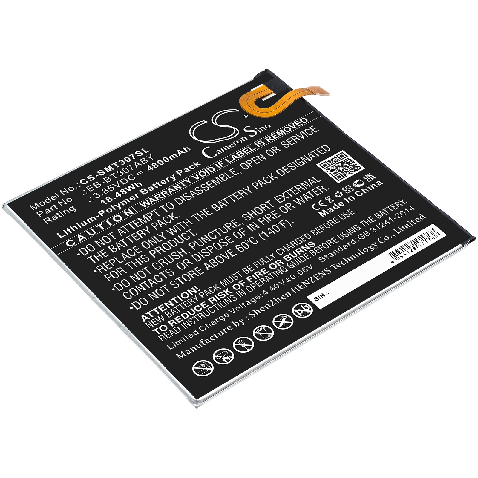 Batteri til tablet til Samsung Galaxy Tab A 8.4 2020, SM-T307U