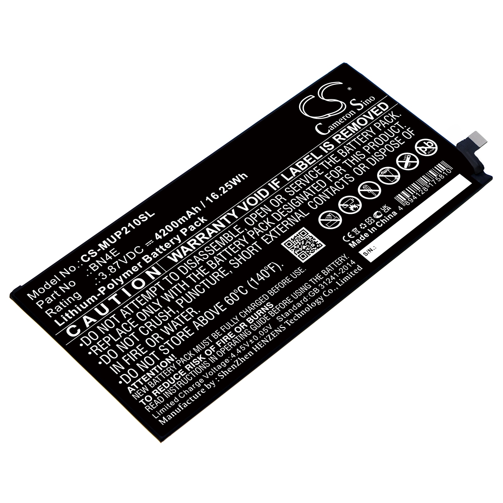Batteri til tablet til Xiaomi Pad 5, Mi Pad 5, 21051182G