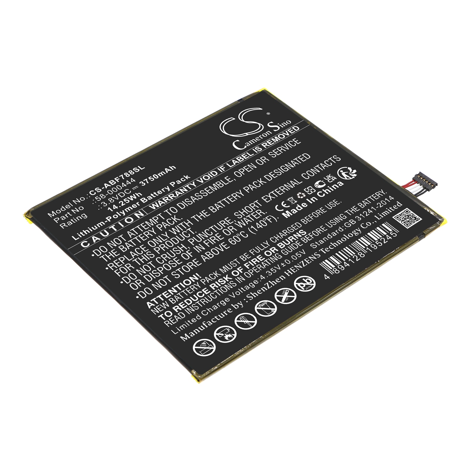 Batteri til tablet til Amazon Kindle Fire 7 2th, P8AT8Z, P8AT8Z