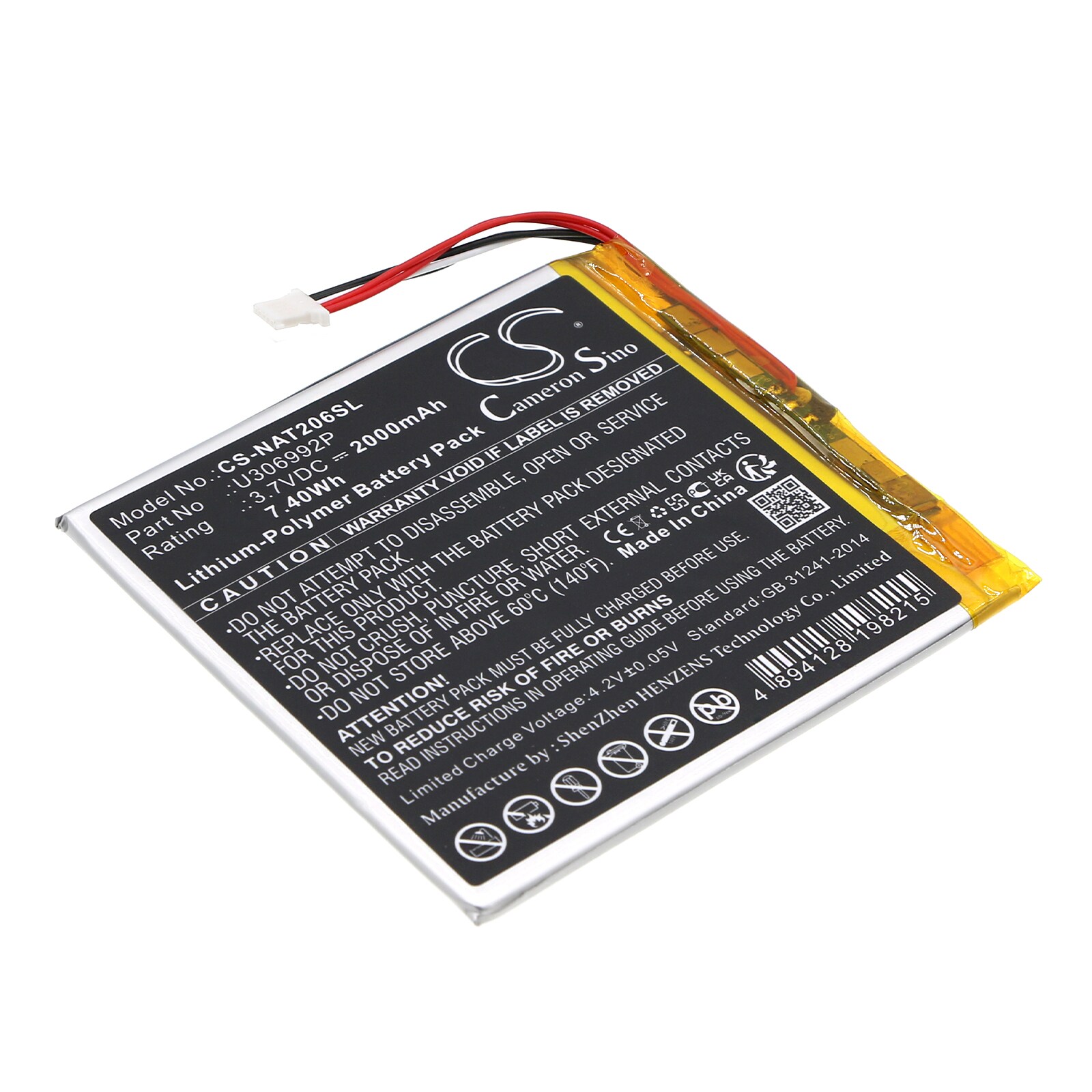 Batteri til tablet til ONN Surf Tablet 7", 100005206, 100026191