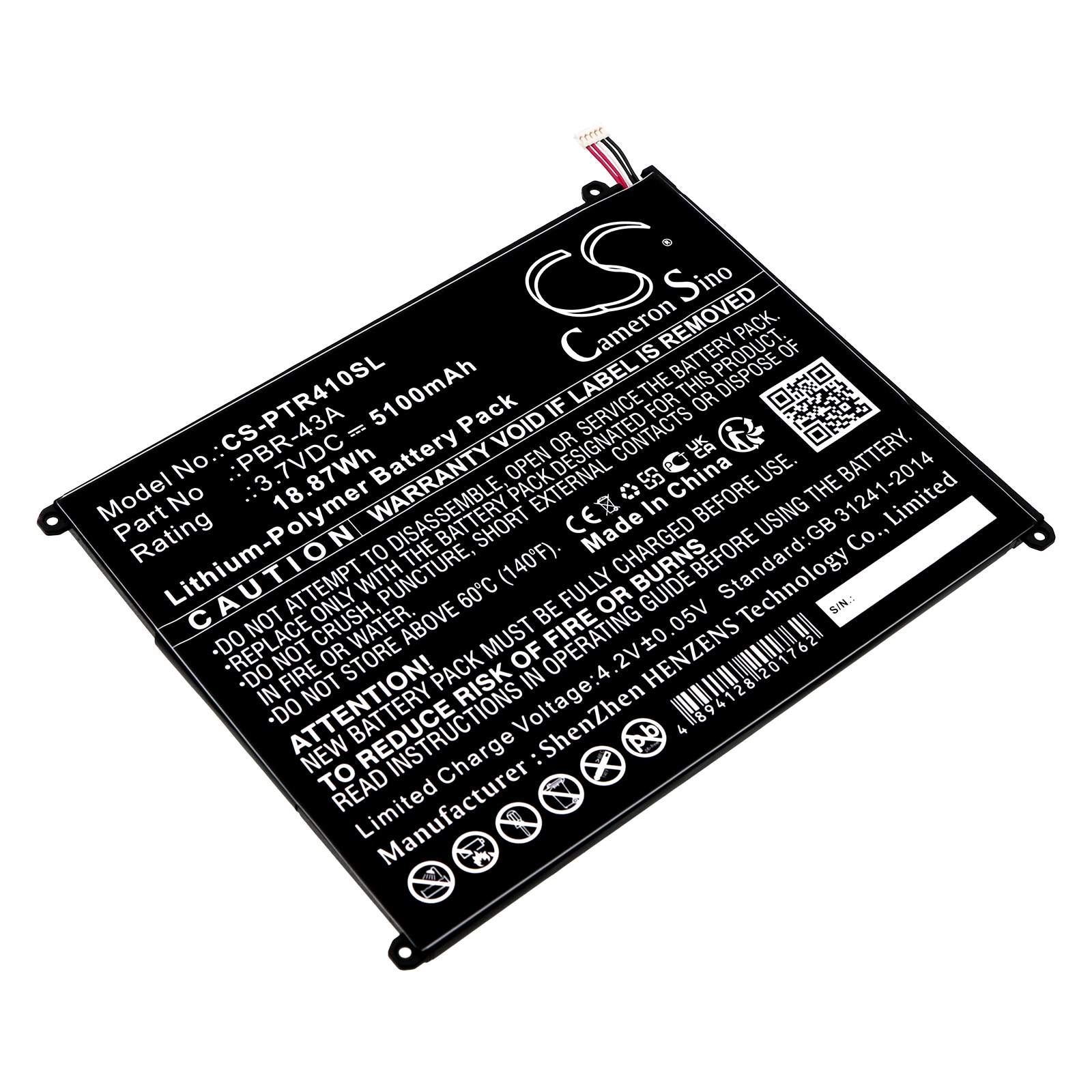 Batteri til tablet til Pantech Element P4100