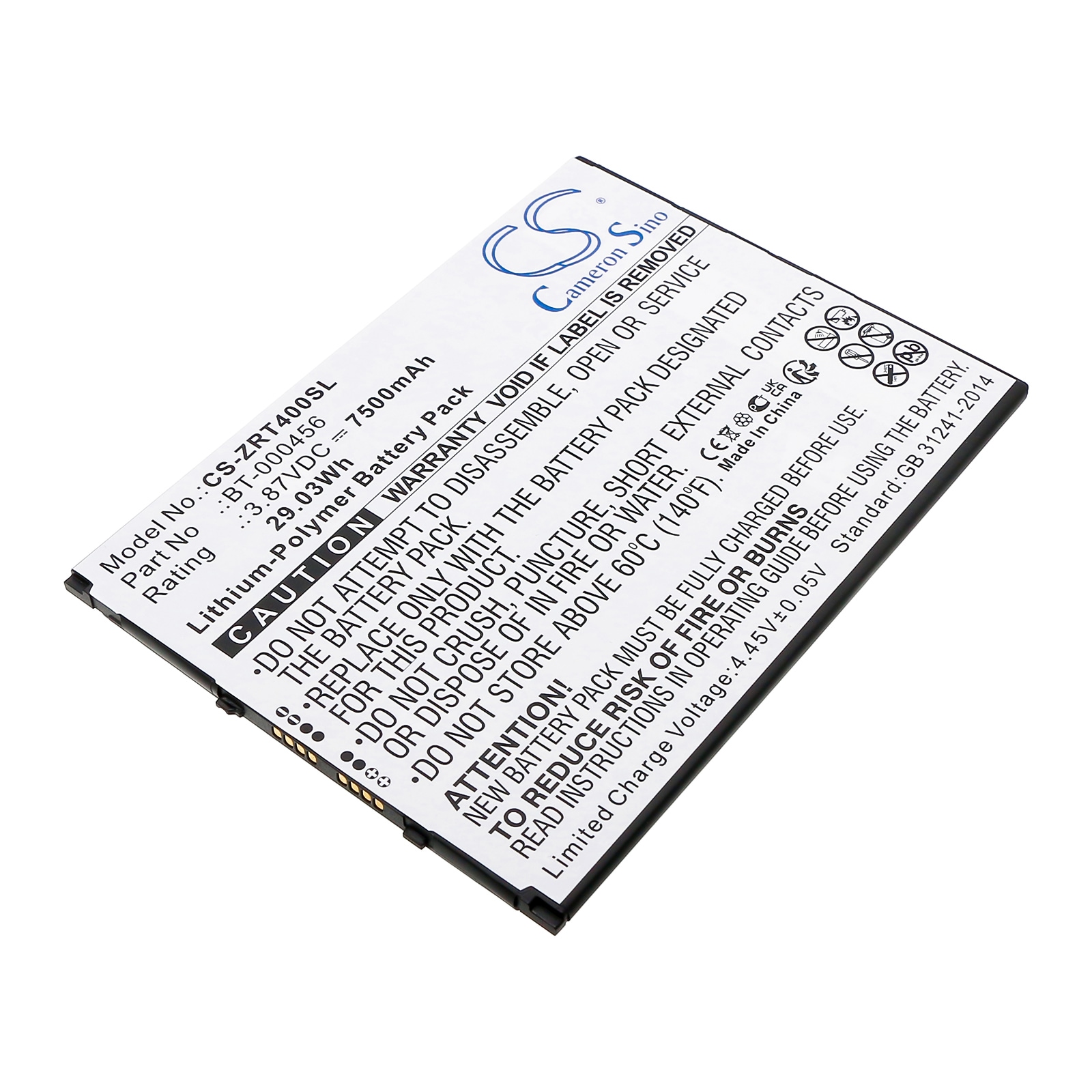 Batteri til tablet til Zebra ZT45, ET40