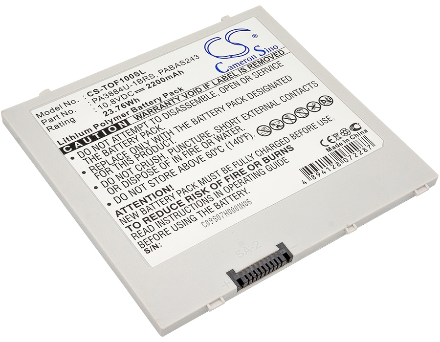Batteri til tablet til Toshiba 10 Thrive, Follo 100, Thrive AT105-T016 og andre.