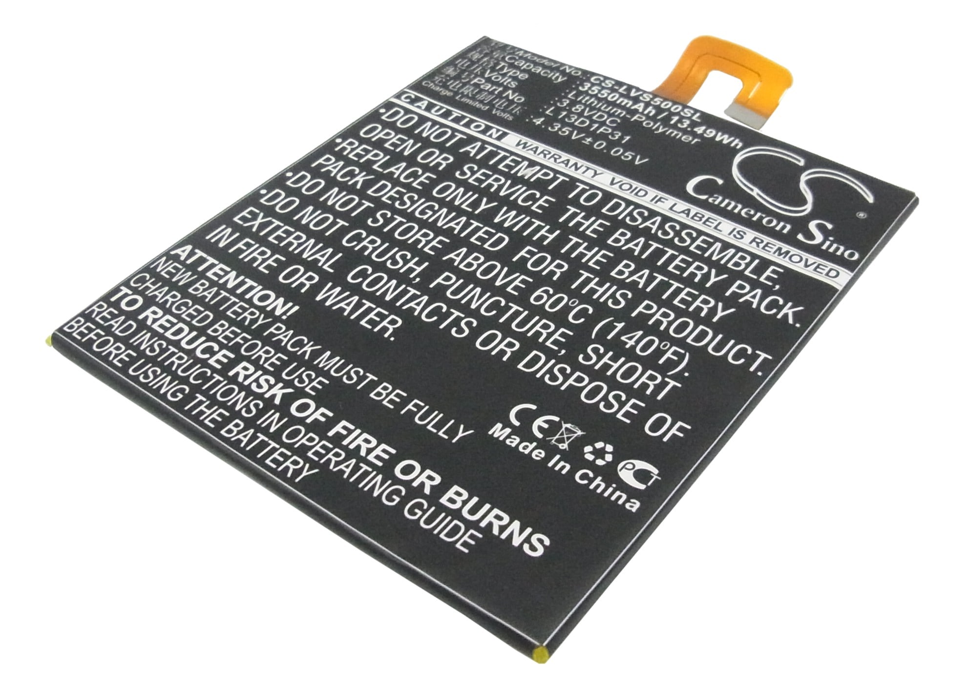 Batteri til tablet til Lenovo IdeaPad S5000, TAB 2 A7-20, IdeaTab 2 A7-30 og andre.