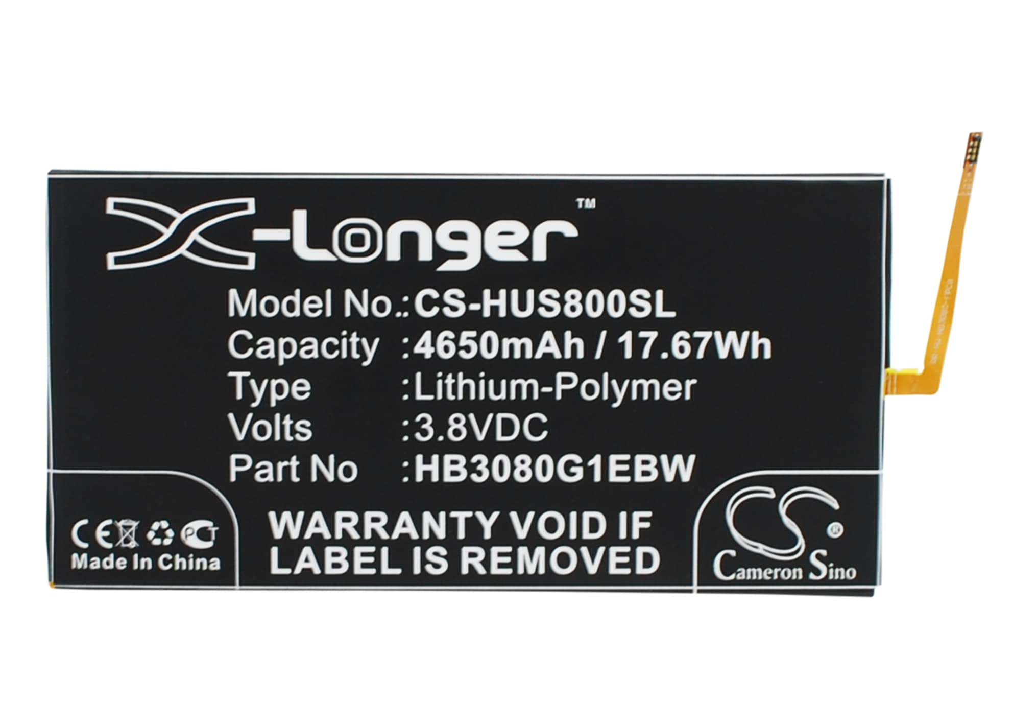 Batteri til tablet til Huawei Mediapad M1 8.0, S8-301L, S8-701w og andre.