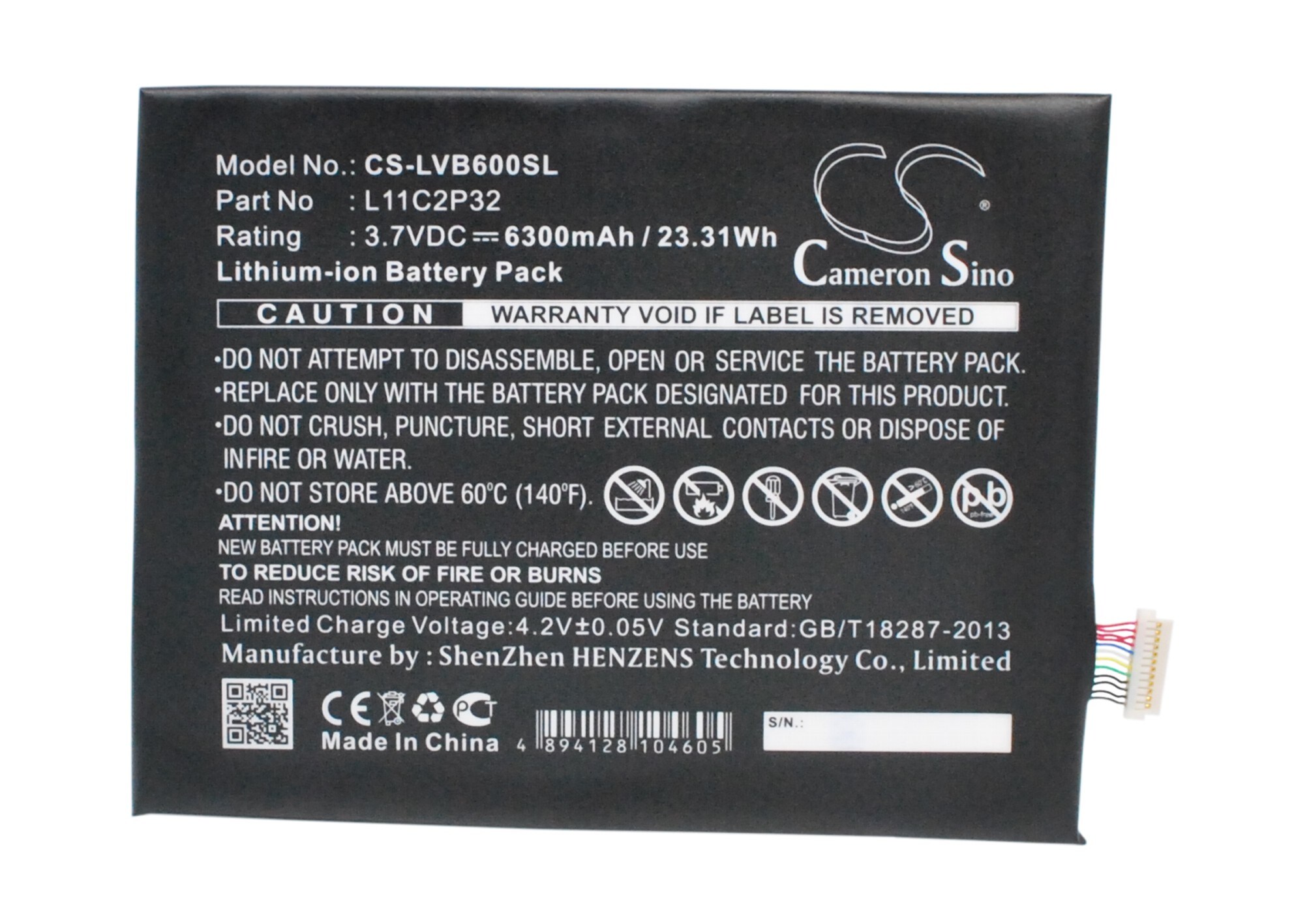 Batteri til tablet til Lenovo IdeaPad S6000, IdeaPad S6000F, IdeaPad S6000L og andre.