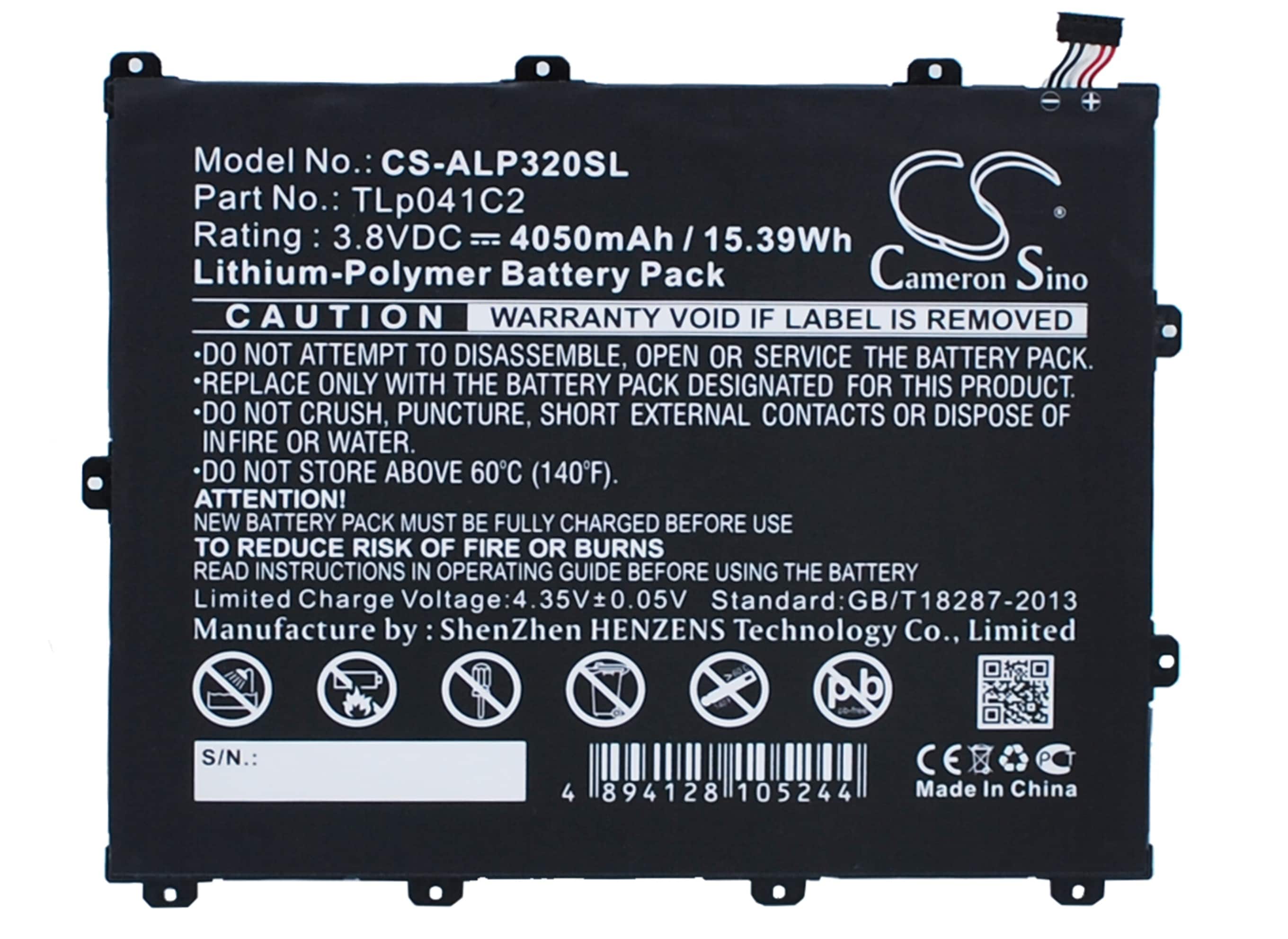 Tabletbatteri til Alcatel One Touch POP 8, P320A, Trek HD og andre.