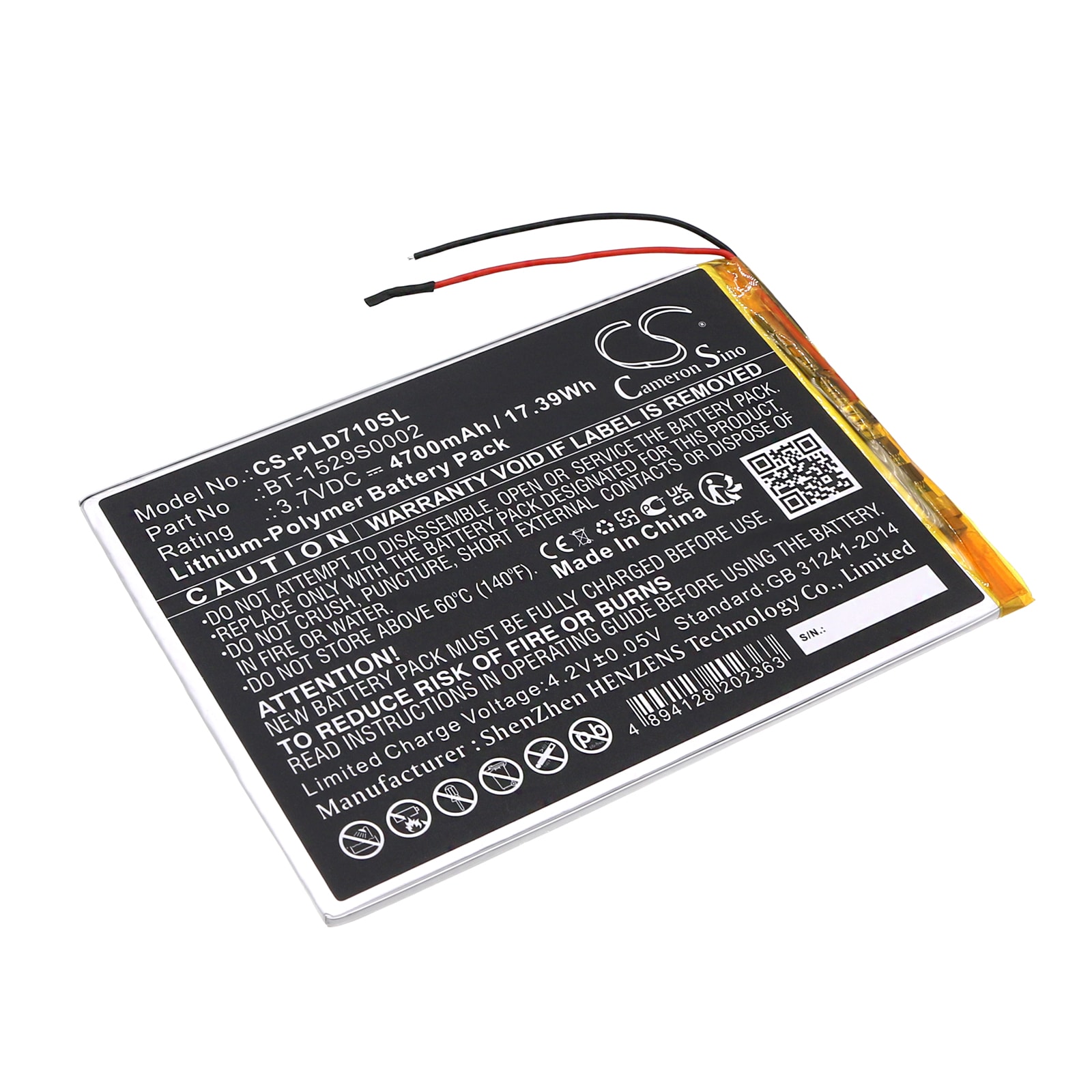 Batteri til tablet til Polaroid MID1047, MID1048, MIDK147 osv.