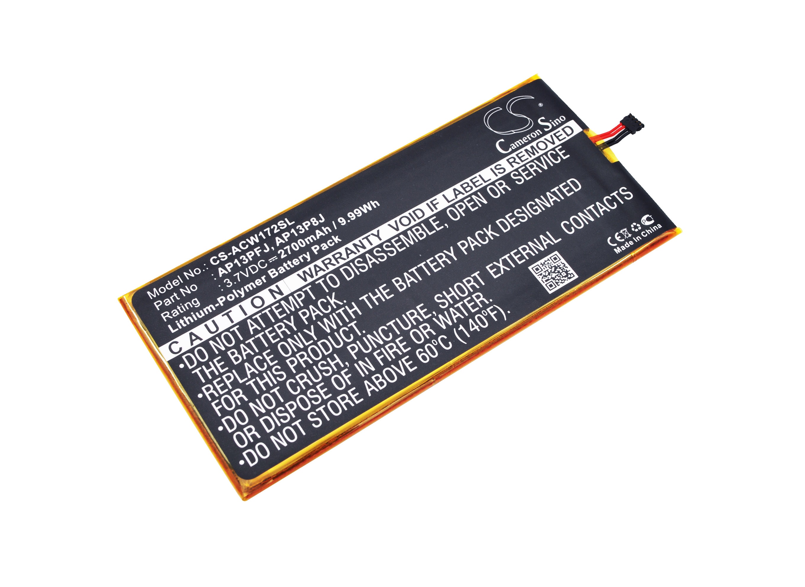 Tabletbatteri til Acer Iconia B1-720, Iconia B1-720-L864 og andre.