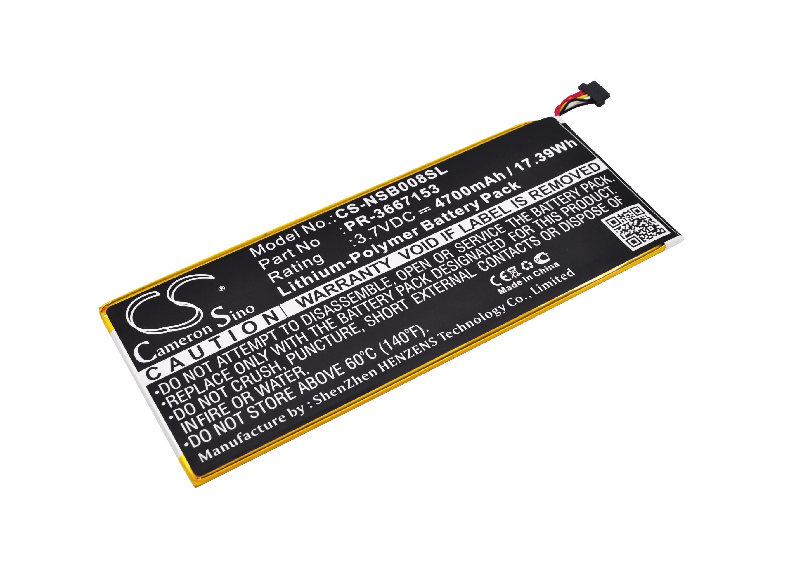 Batteri til tablet til Nabi Dreamtab 8", DMTAB-NV08B