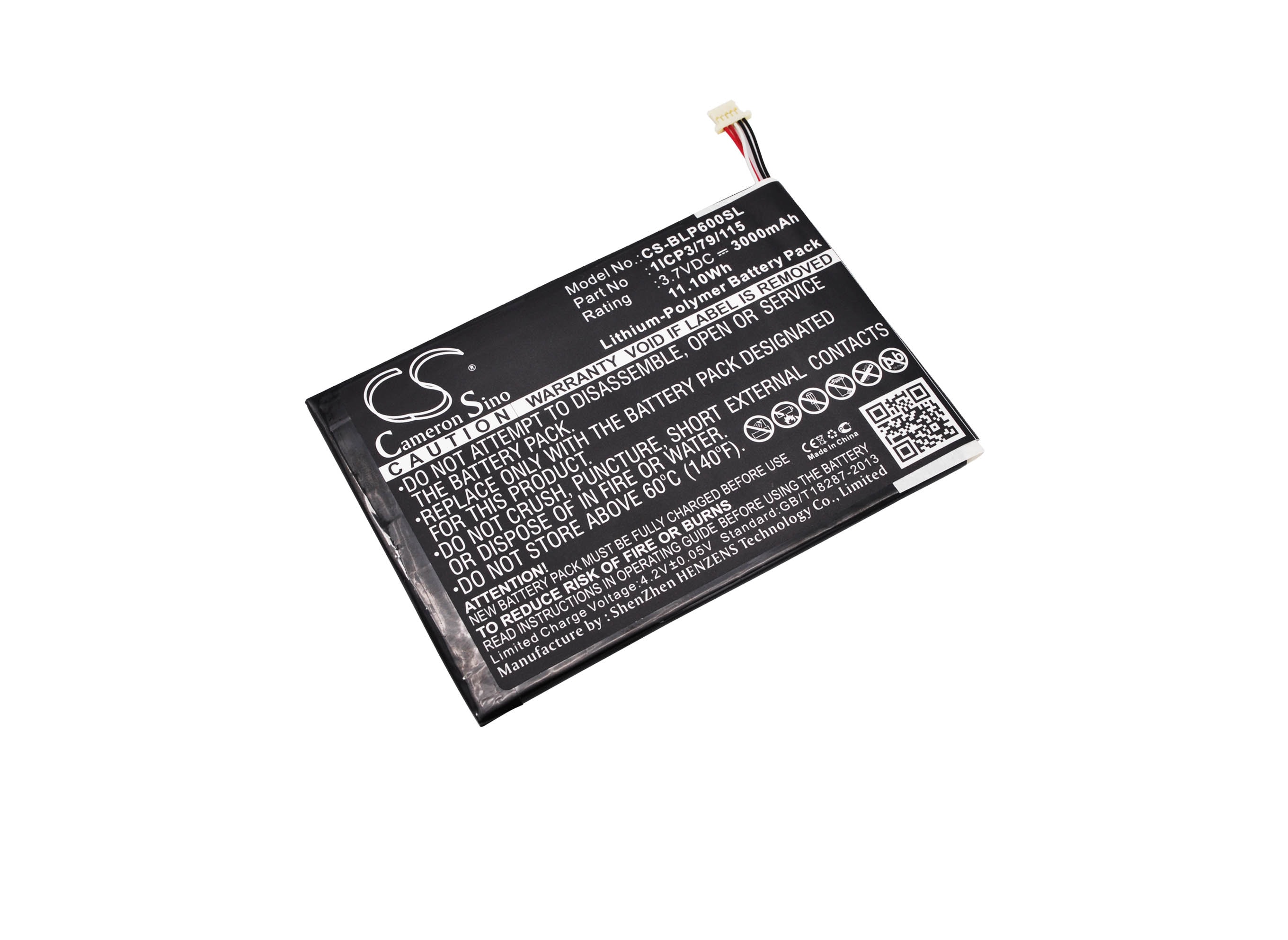 Batteri til tablet til BLU TouchBook 7.0 Pro, P60W