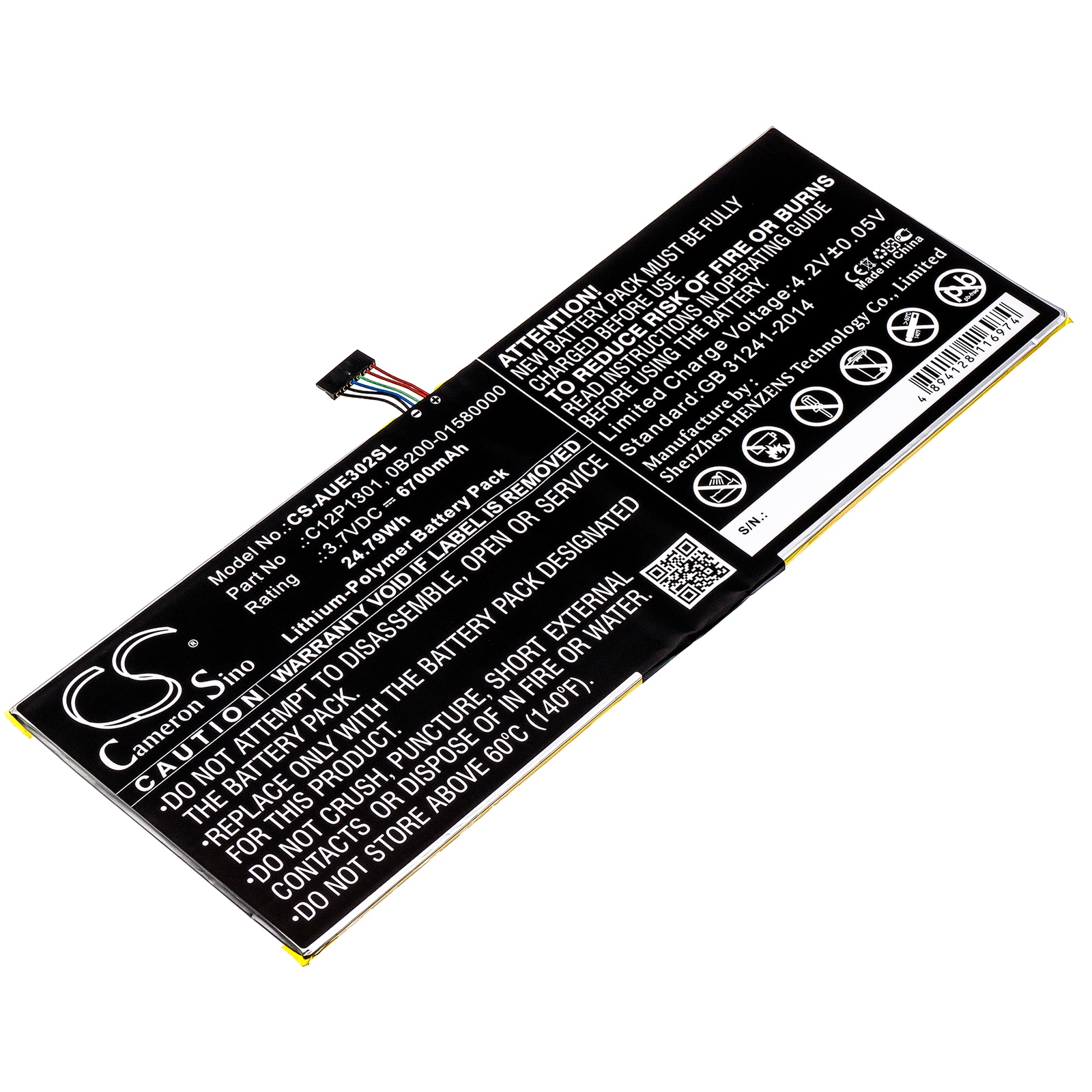 Batteri til tablet til Asus Memo Pad FHD 10, MemoPad 10.1, K00A og andre.