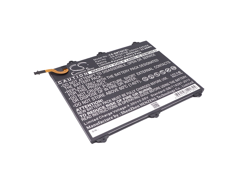 Batteri til tablet til Samsung SM-T567, SM-T567V, Galaxy Tab E 9.6 XLTE og andre.
