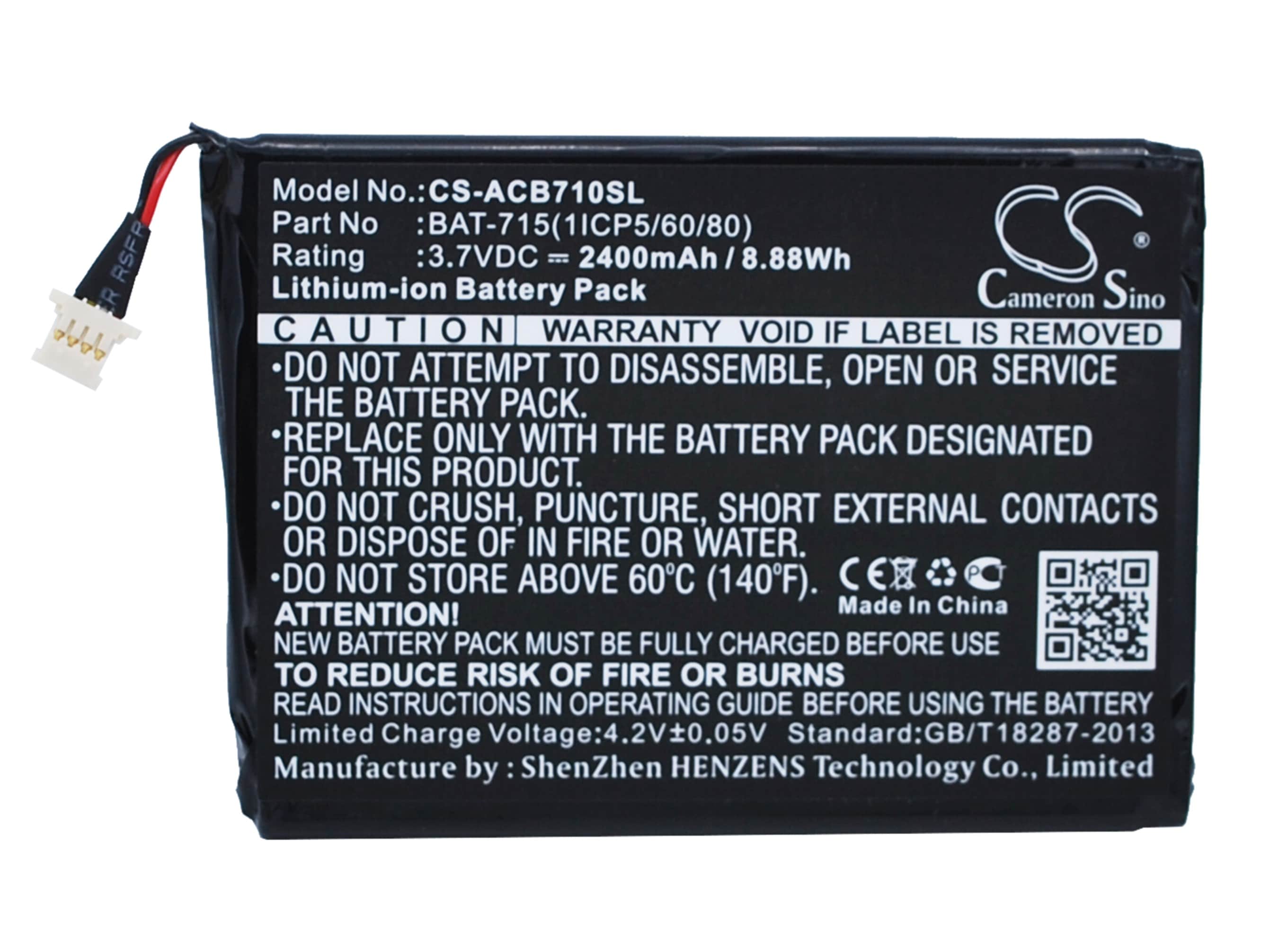 Tabletbatteri til Acer Iconia Tab B1, Iconia Tab B1-710, Iconia B1-A71 og andre.