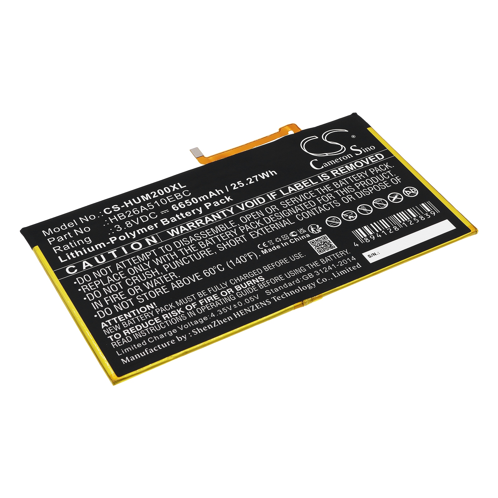 Batteri til tablet til Huawei MediaPad M2 10.1, MediaPad M2 10.1 TD-LTE og andre.
