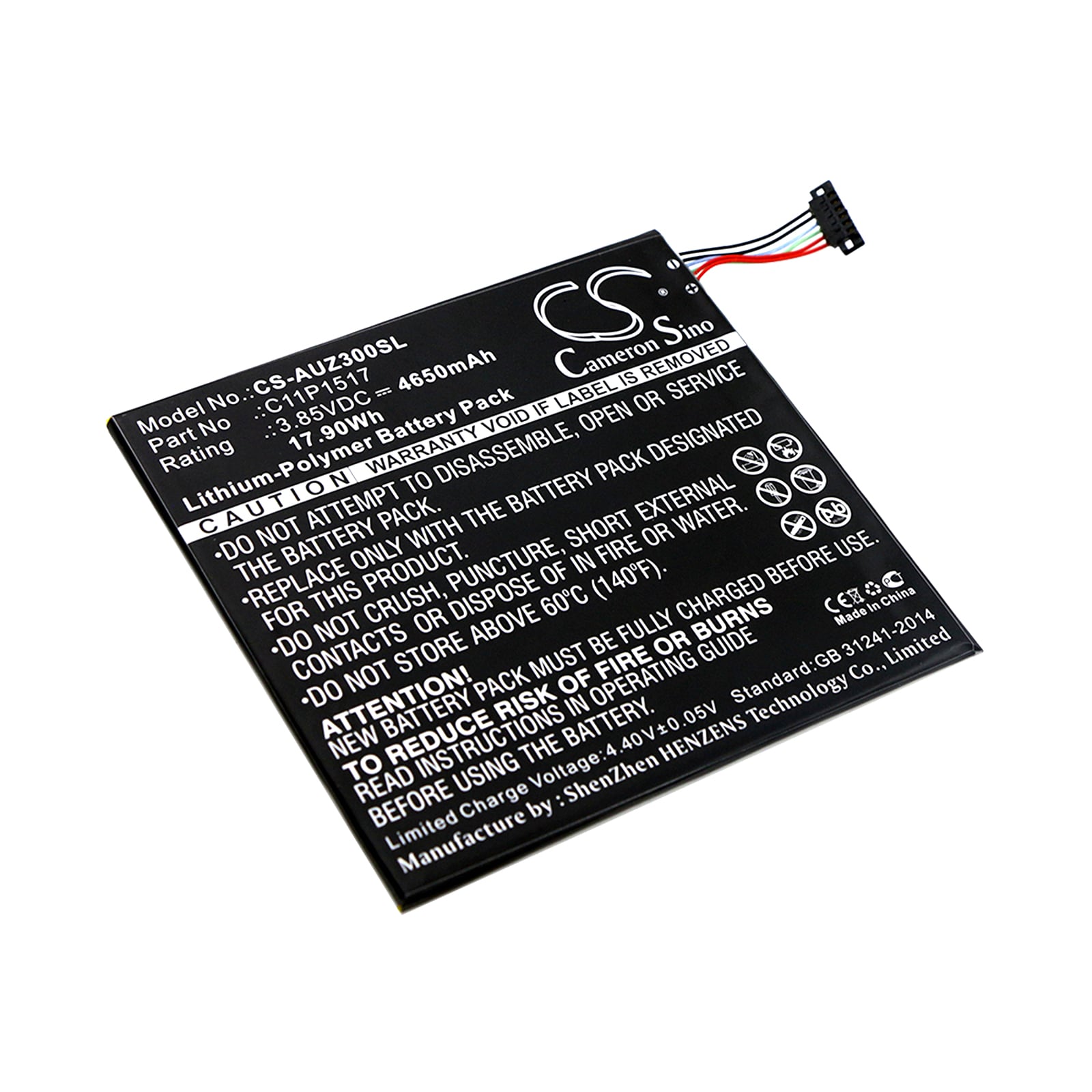 Batteri til tablet til Asus ZenPad C 7.0 P01Z, ZenPad 10 Z300CNL, ZenPad Z300CNL og andre.