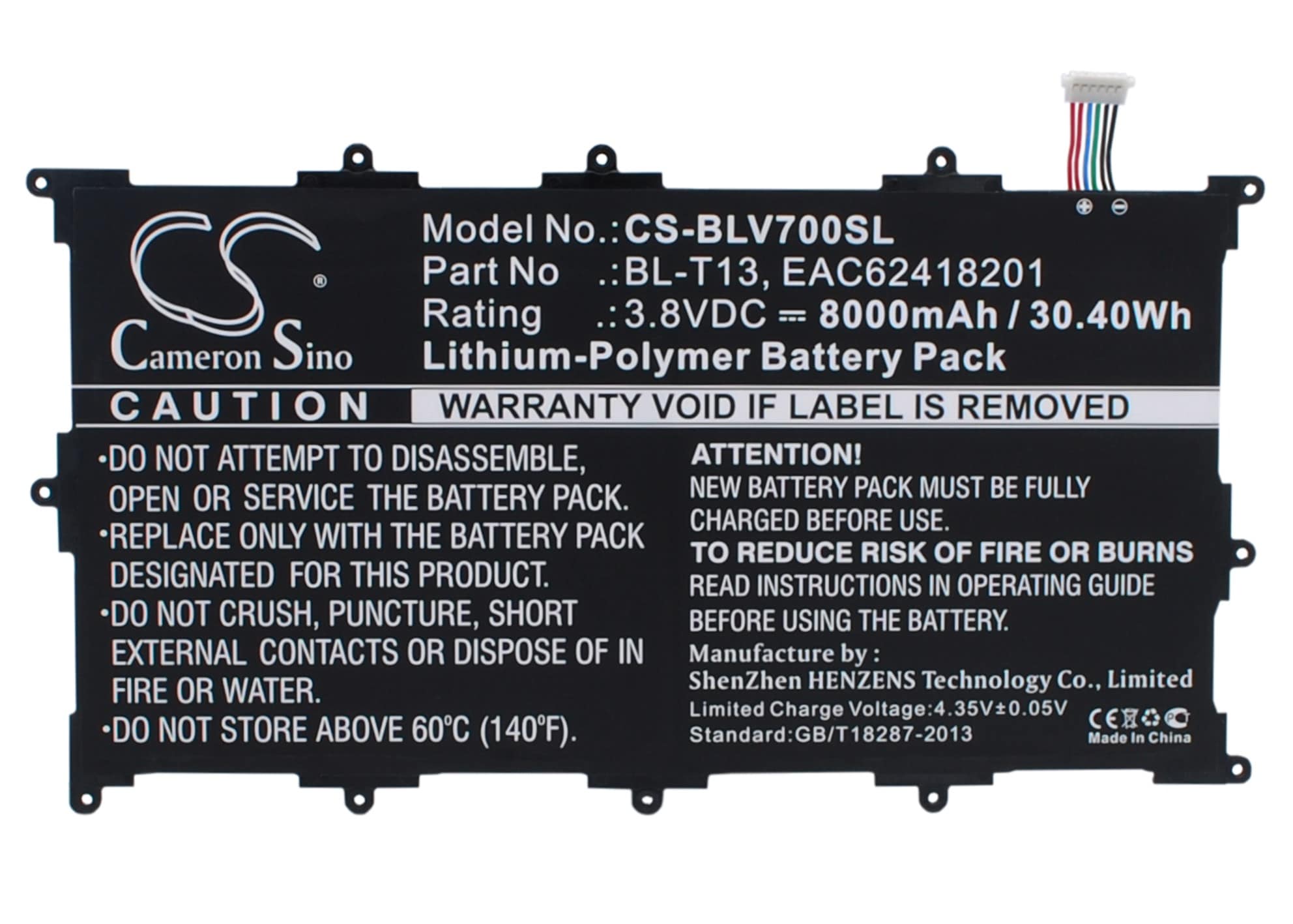Batteri til tablet til LG G Pad Tablet 10.1", V700, VK700 osv.
