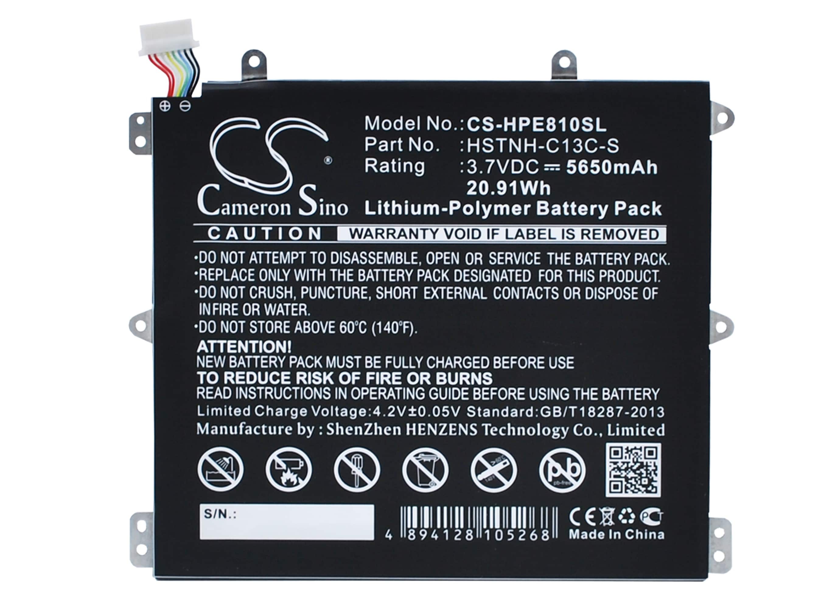 Tabletbatteri til HP Slate 8 Pro, Slate 8 Plus, HSTNH-H408C og andre.