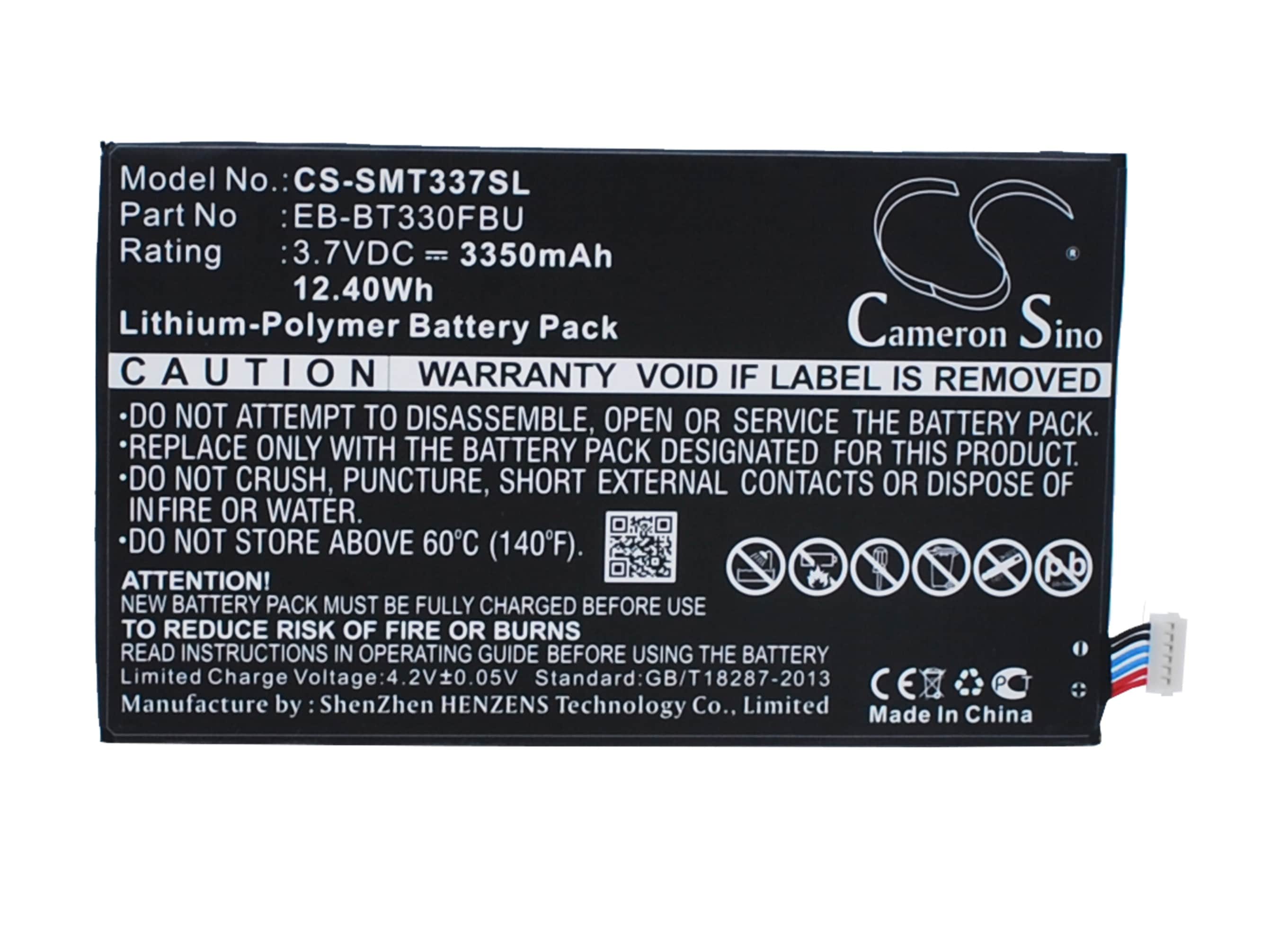 Batteri til tablet til Samsung Galaxy Tab 4 8.0, Galaxy Tab4 8.0", SM-T337A og andre.