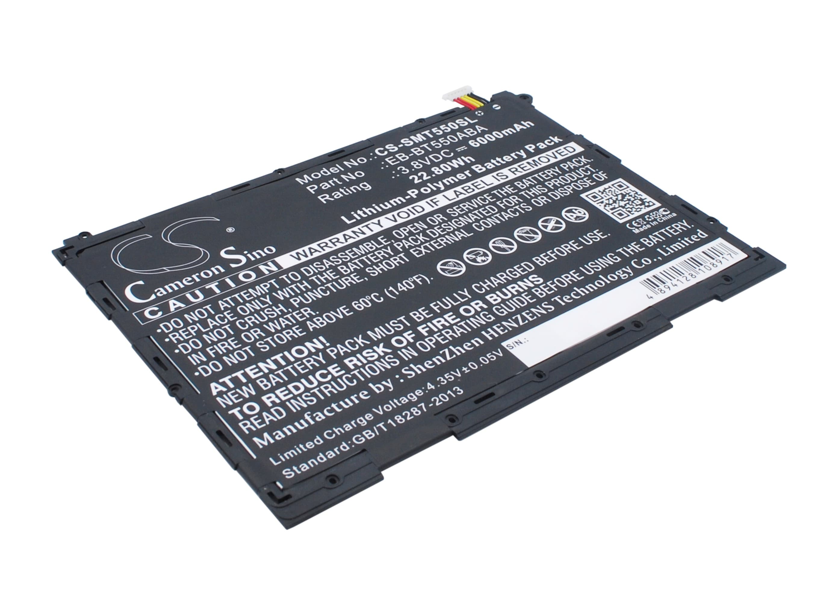 Batteri til tablet til Samsung Galaxy Tab A 9.7, SM-T550, SM-P550 og andre.