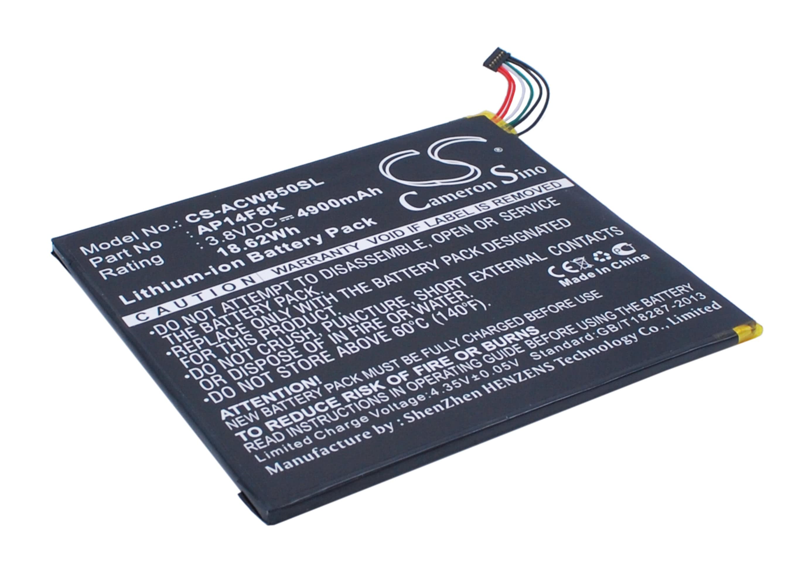 Tabletbatteri til Acer Iconia Tab A1-850, Iconia Tab B1-810, Iconia Tab B1-820 og andre.