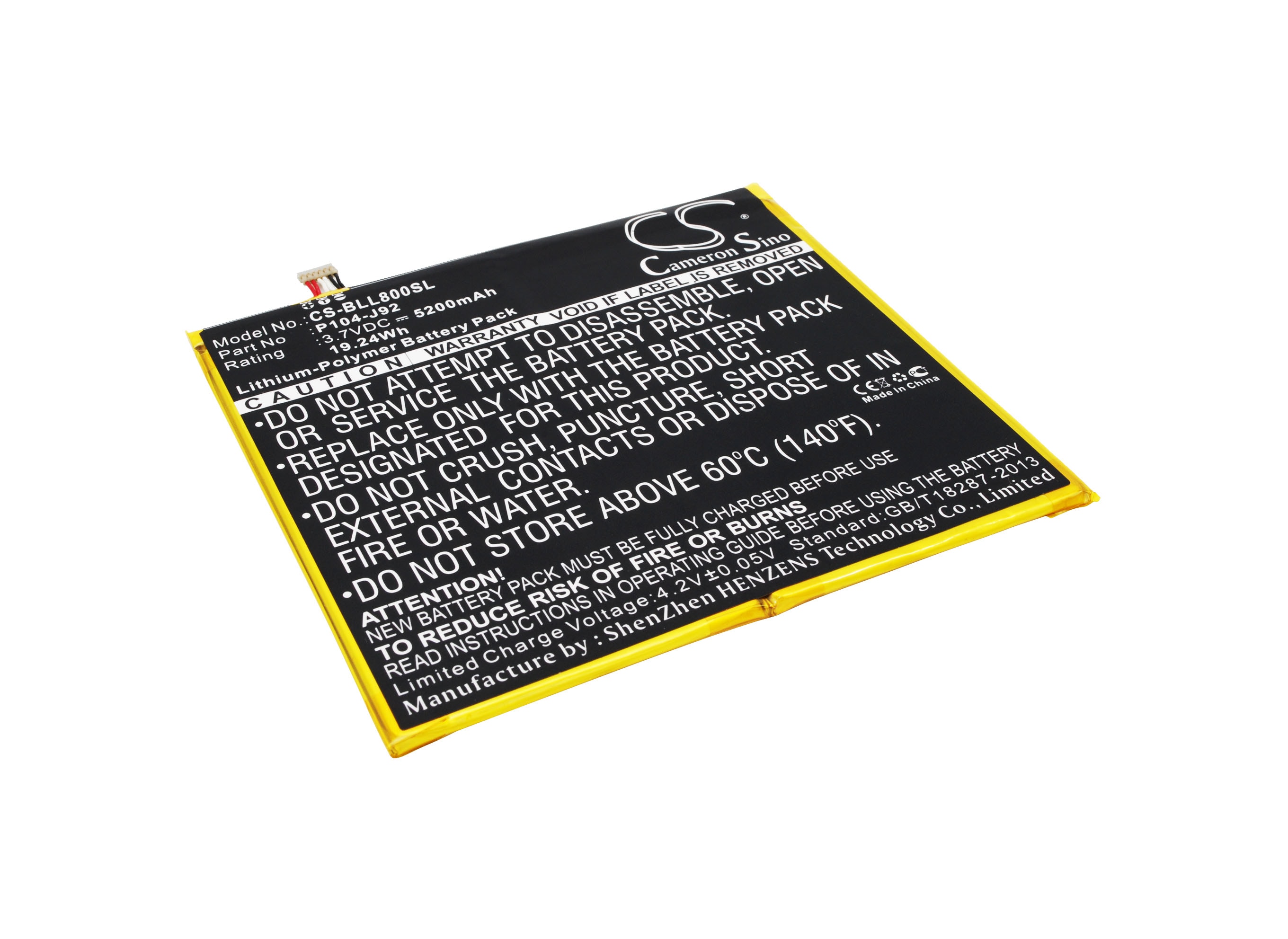 Batteri til tablet til BLU Life View TAB, L800, L800L