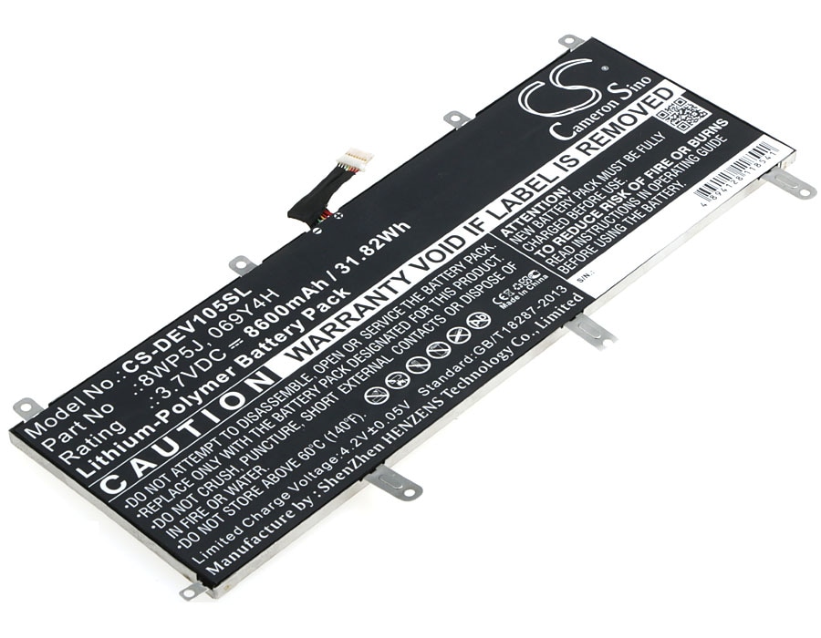 Batteri til tablet til DELL Venue 10 5050, Venue 10 5000