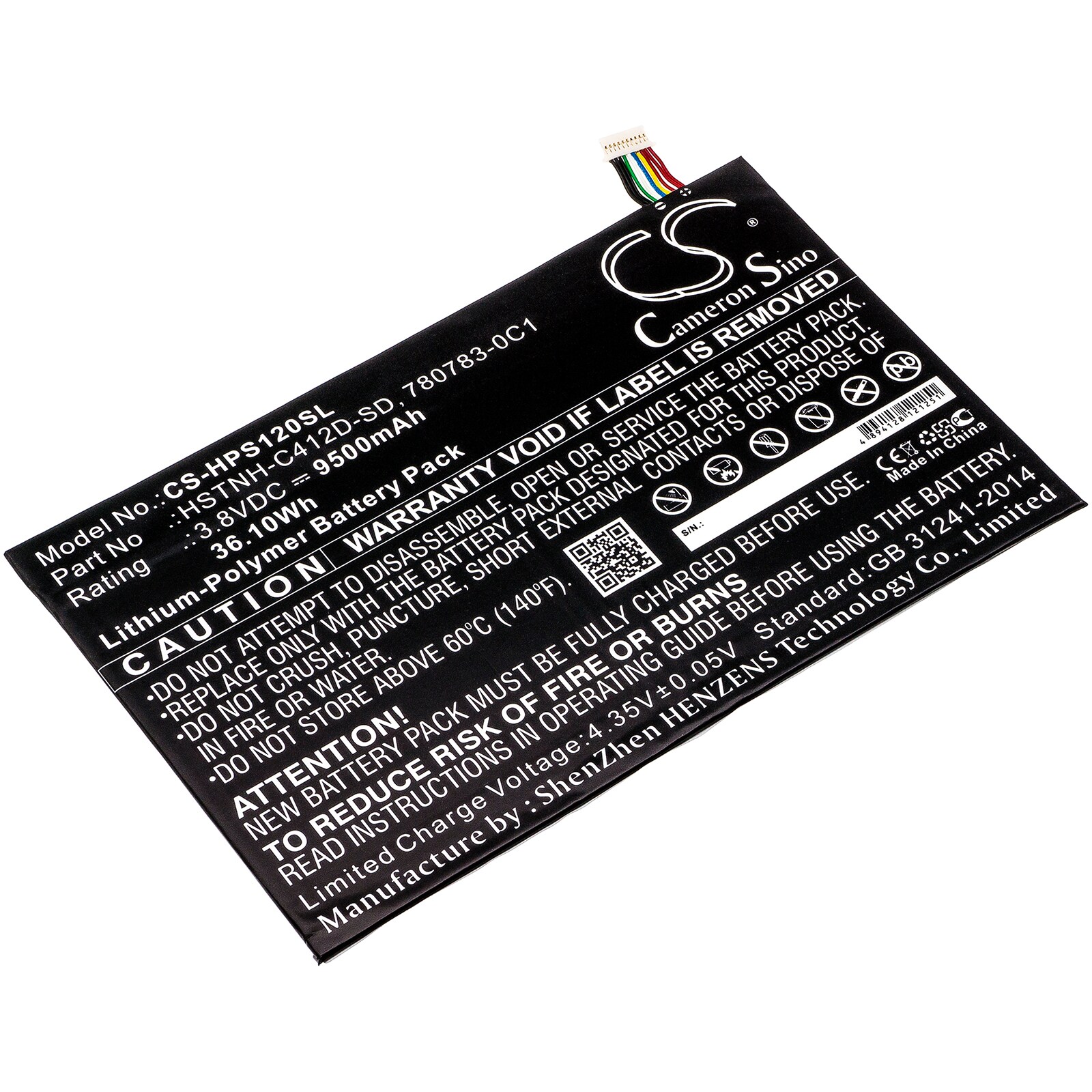 Tabletbatteri til HP Pro Slate 12, K7X87AA, K7X87AA#ABA og andre
