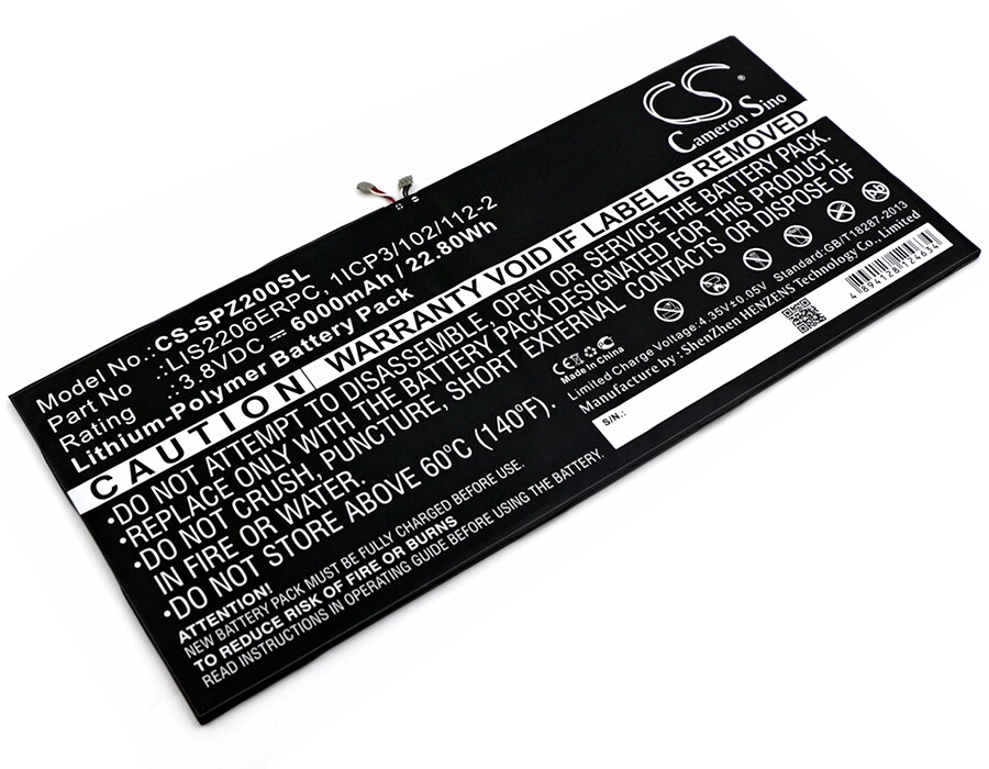 Batteri til tablet til Sony Xperia Tablet Z2, Xperia Tablet Z2 TD-LTE, SOT21 og andre.