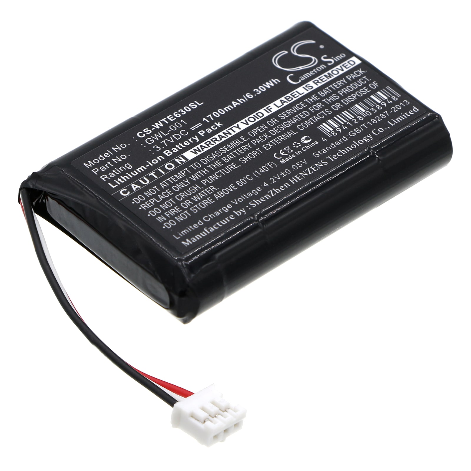 Batteri til tablet til Wacom CTE630BT Graphire Wireless Pen Tablet, CTE-630BT og andre.